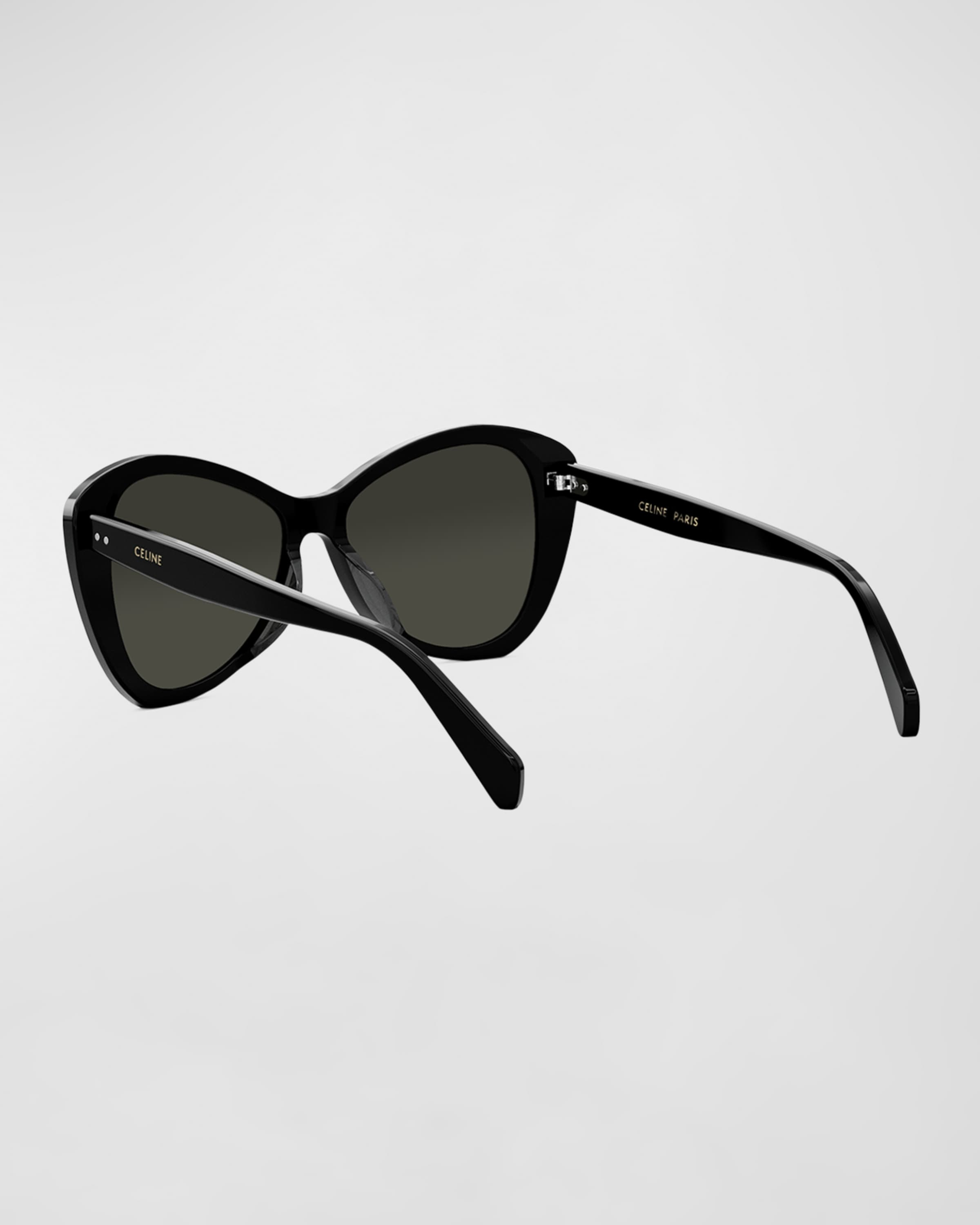 Thin Logo Acetate Butterfly Sunglasses - 2