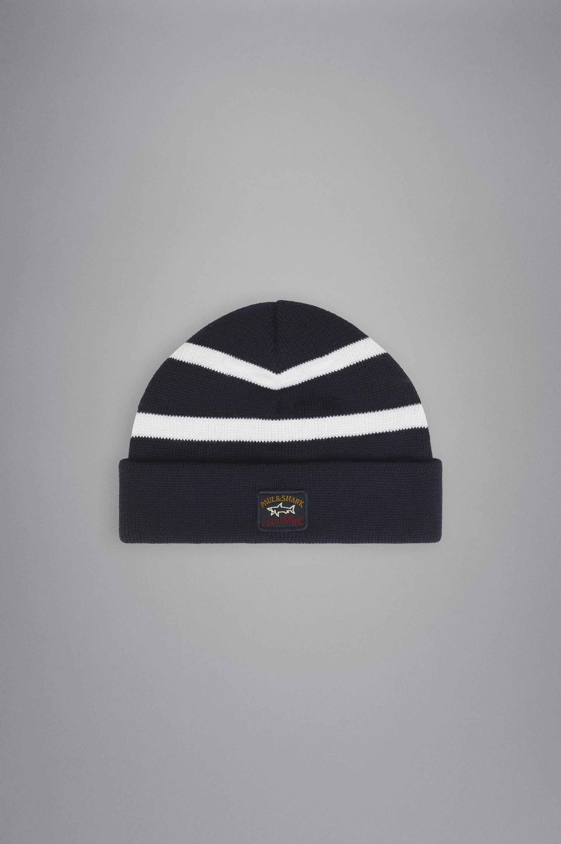 WOOL BEANIE WITH ICONIC BADGE - 1