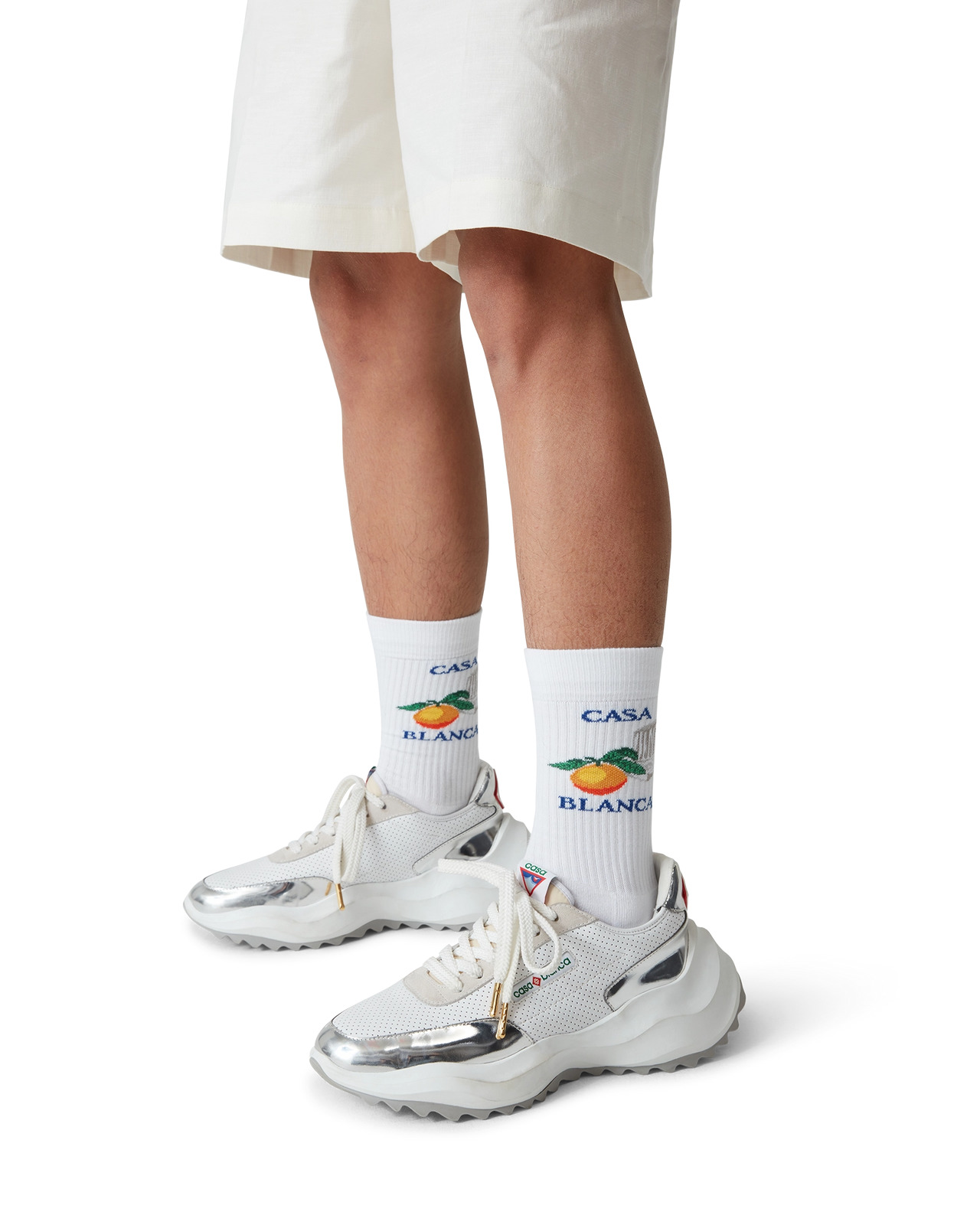 Orange Column Socks - 2