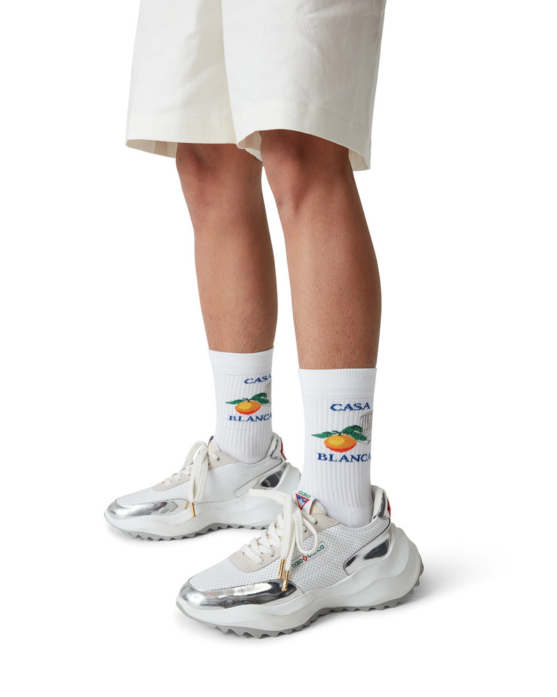 CASABLANCA Orange Column Socks outlook