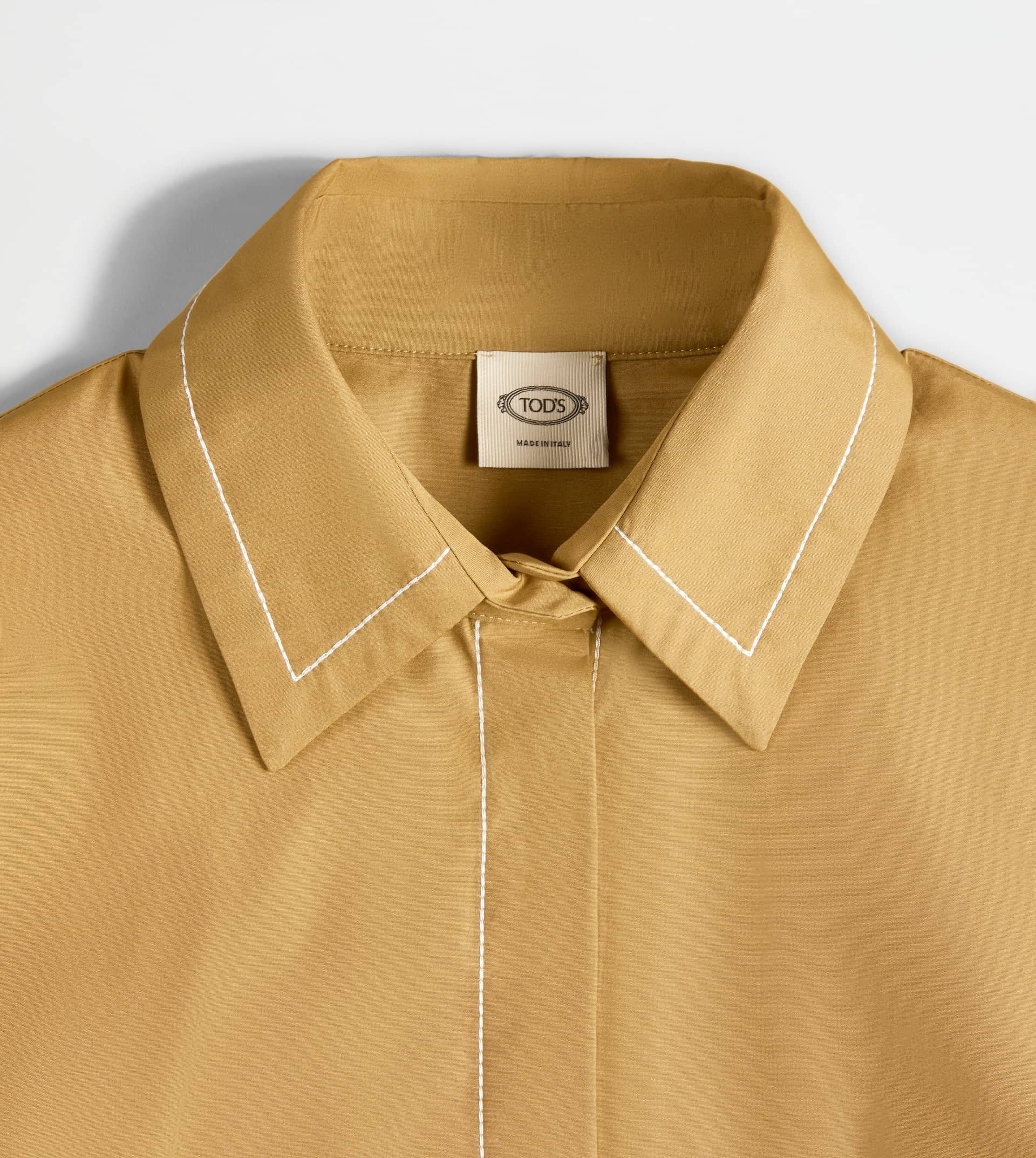 SHIRT IN POPLIN - BEIGE - 9