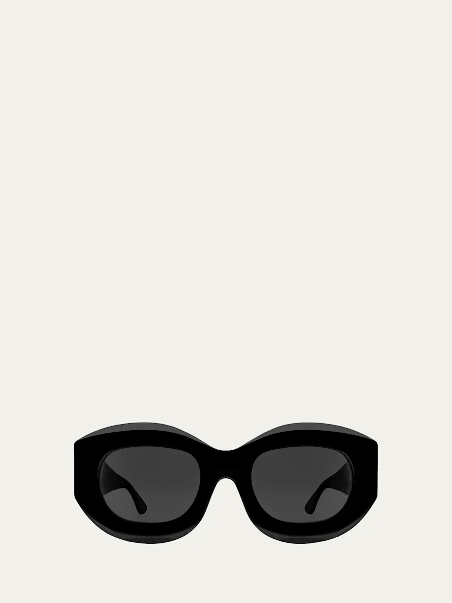 Trophy Oval Acetate Sunglasses - 1