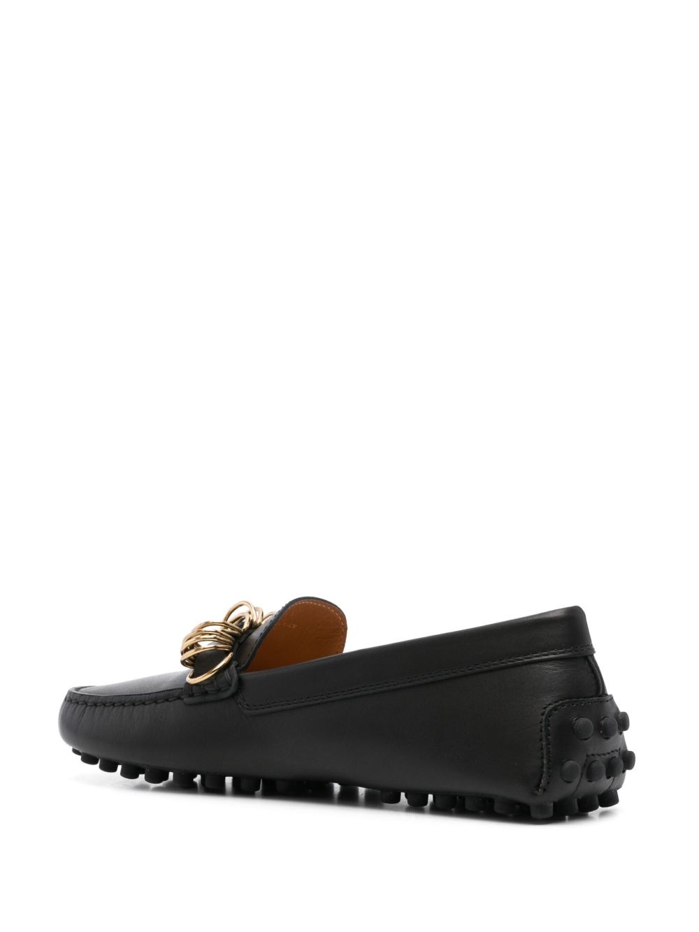 ring-embellished loafers - 3