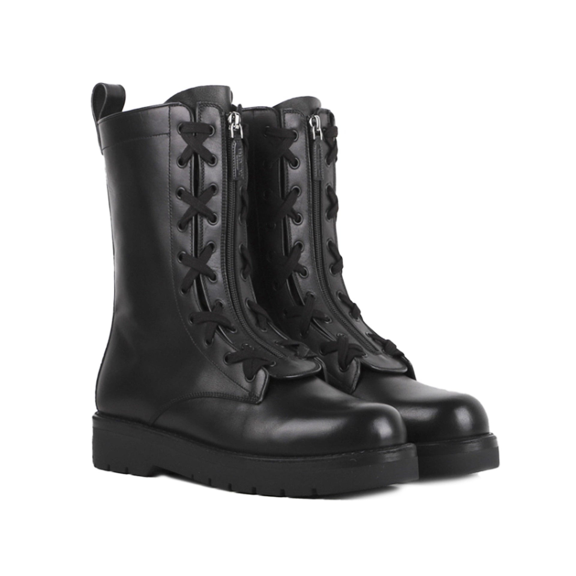 Valentino Garavani Combat Leather Boots Men - 2