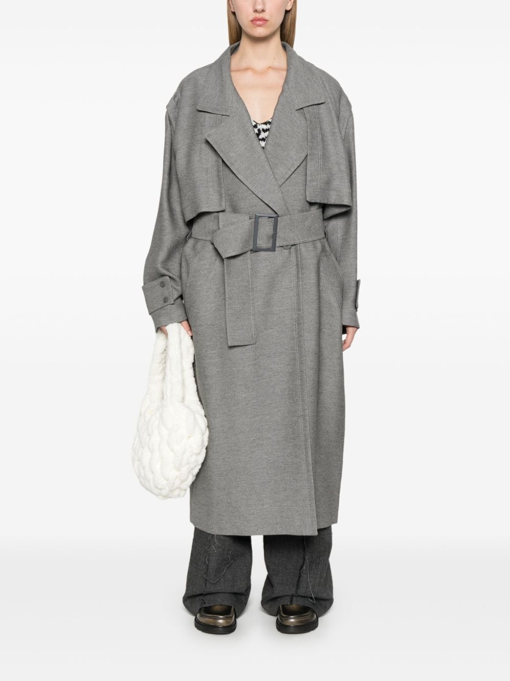 Longline trench coat - 2
