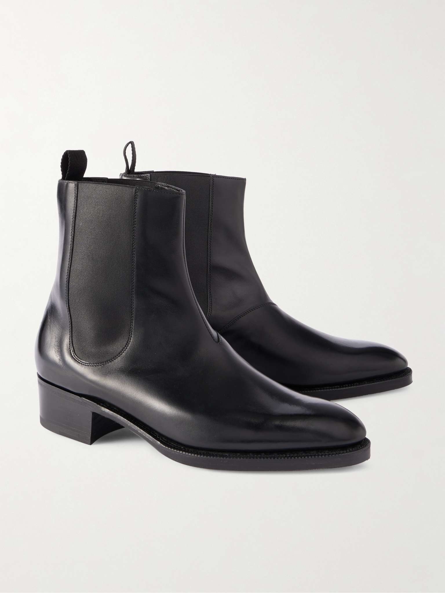 Eddi Glossed-Leather Chelsea Boots - 4