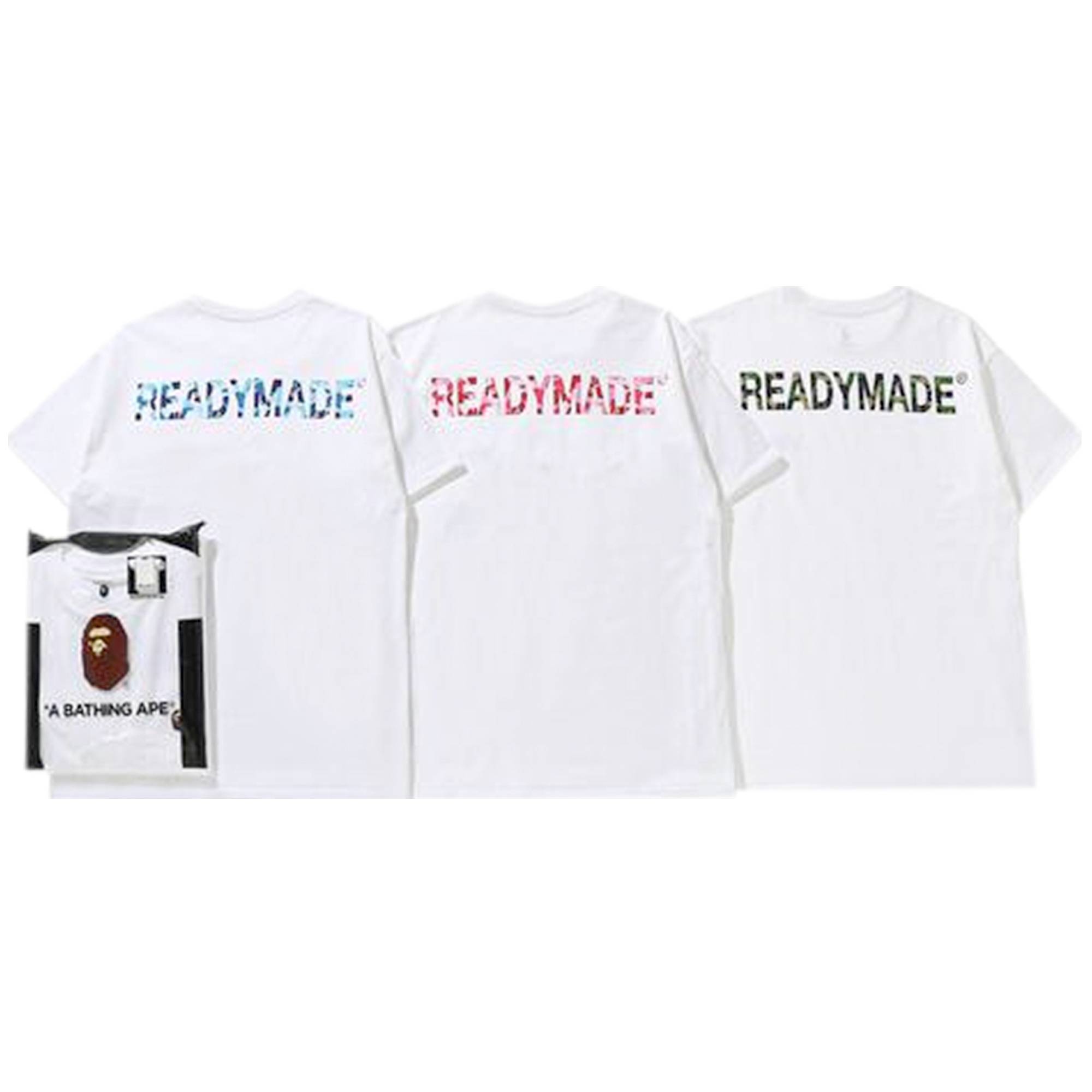 BAPE x ReadyMade 3 Pack Tee 'White' - 2