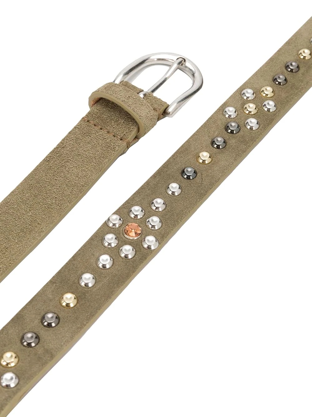 studded suede belt - 2