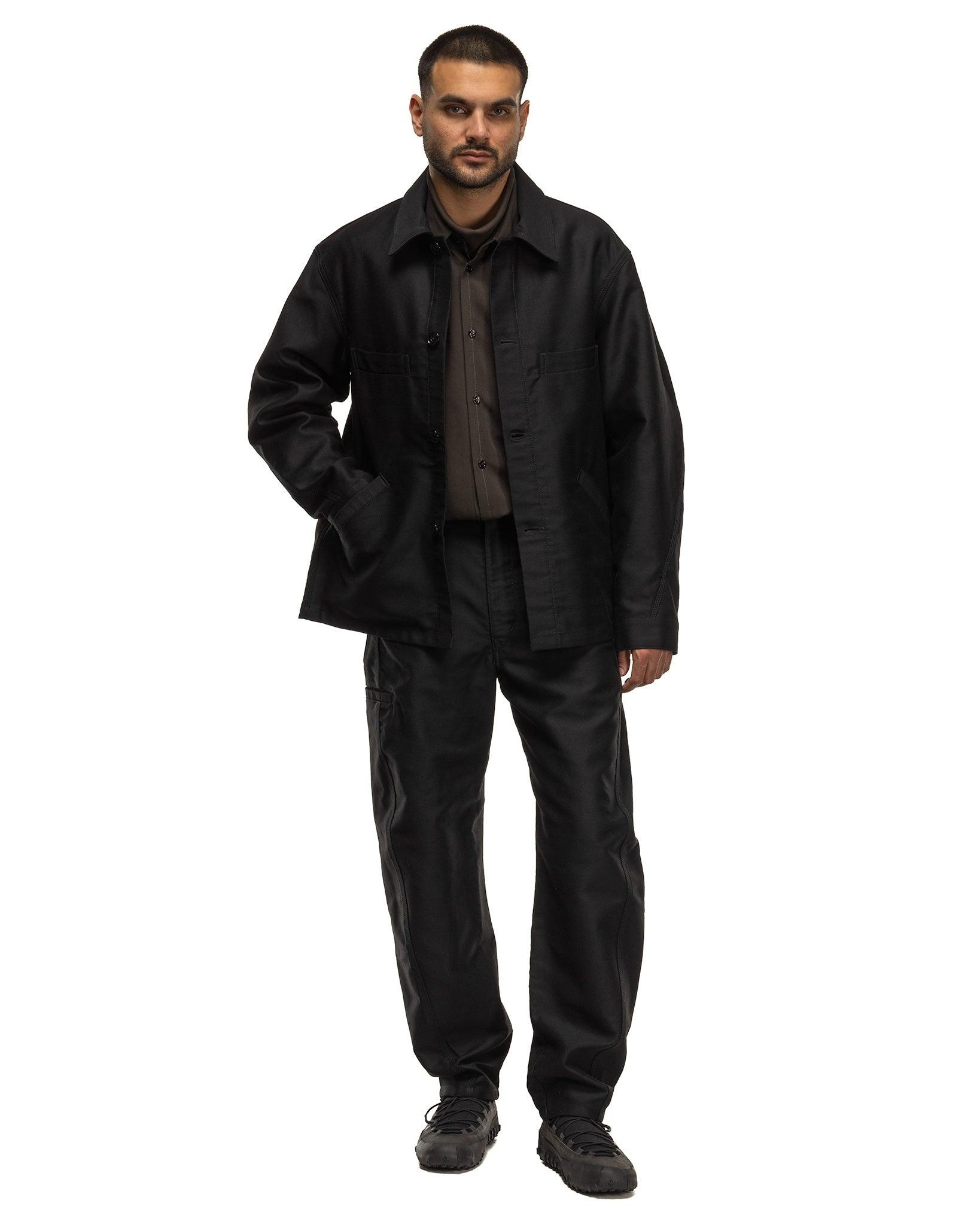 Twisted Sleeve Workwear Jacket Black - 2