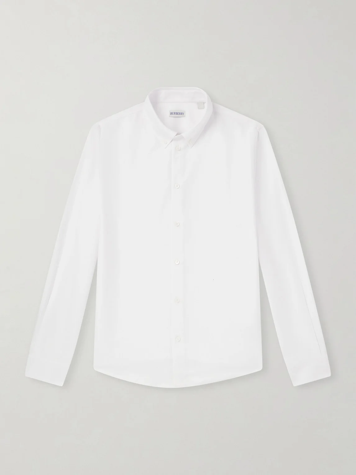 Slim-Fit Button-Down Collar Cotton Shirt - 1