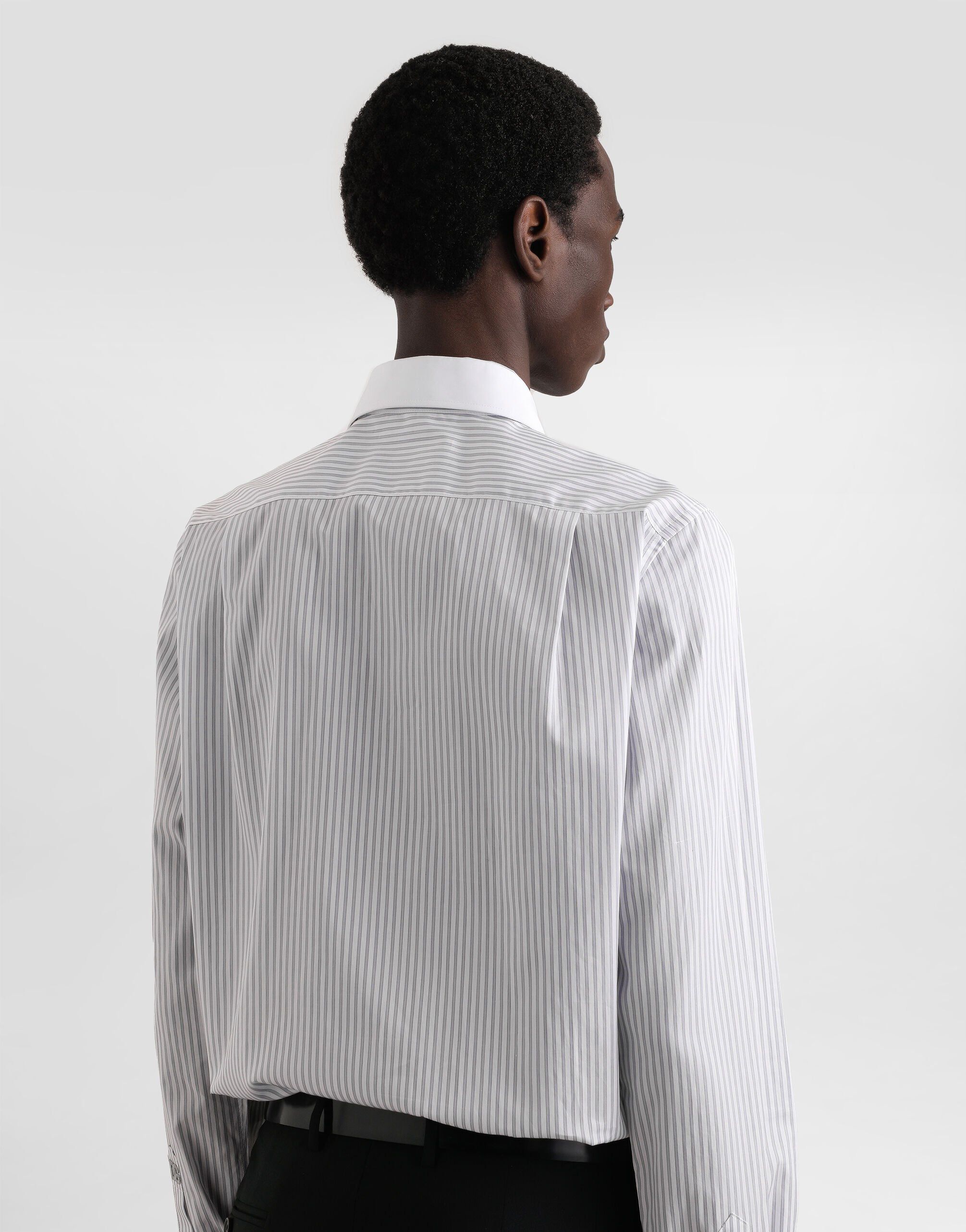 Striped poplin martini shirt - 5