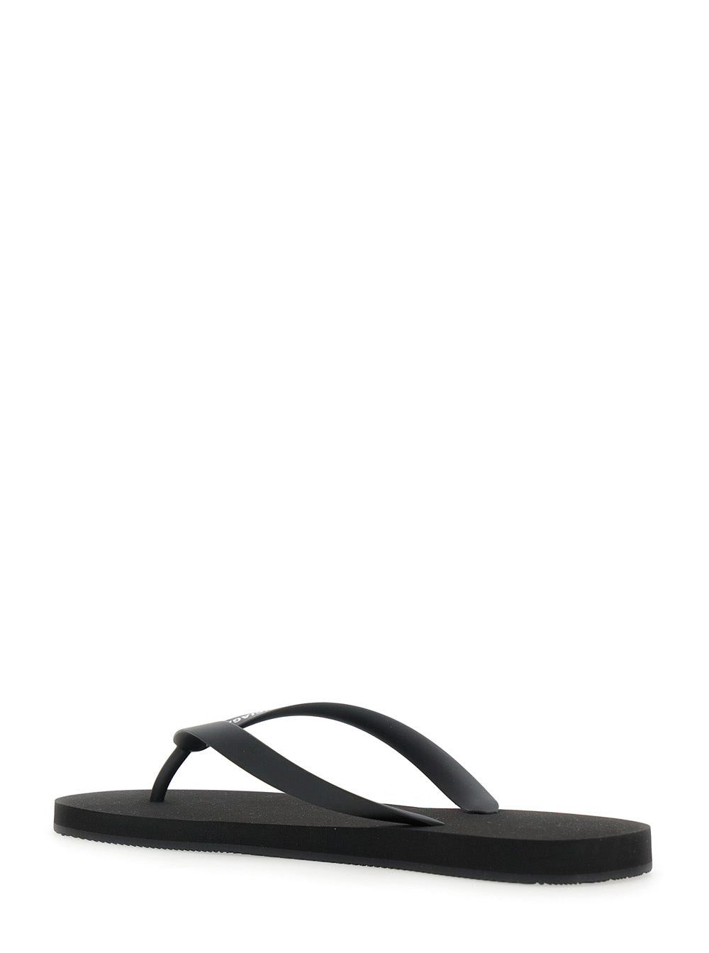 Balenciaga Men Black Thing Sandals With Logo Lettering In Tech Fabric Man - 3