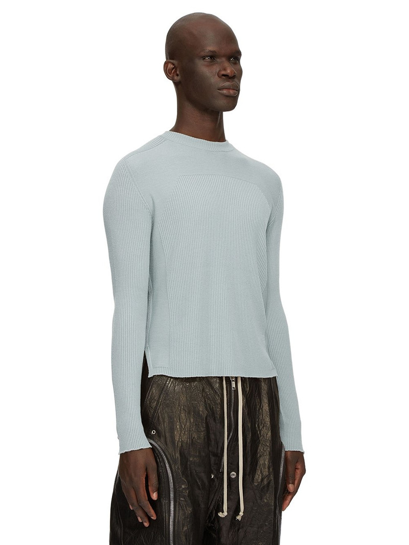 Blue Porterville Ribbed Geo Sweater 2