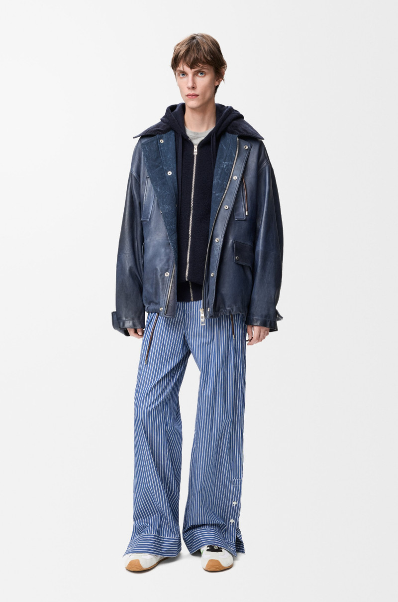 Loewe Anagram zip-up hoodie in wool outlook