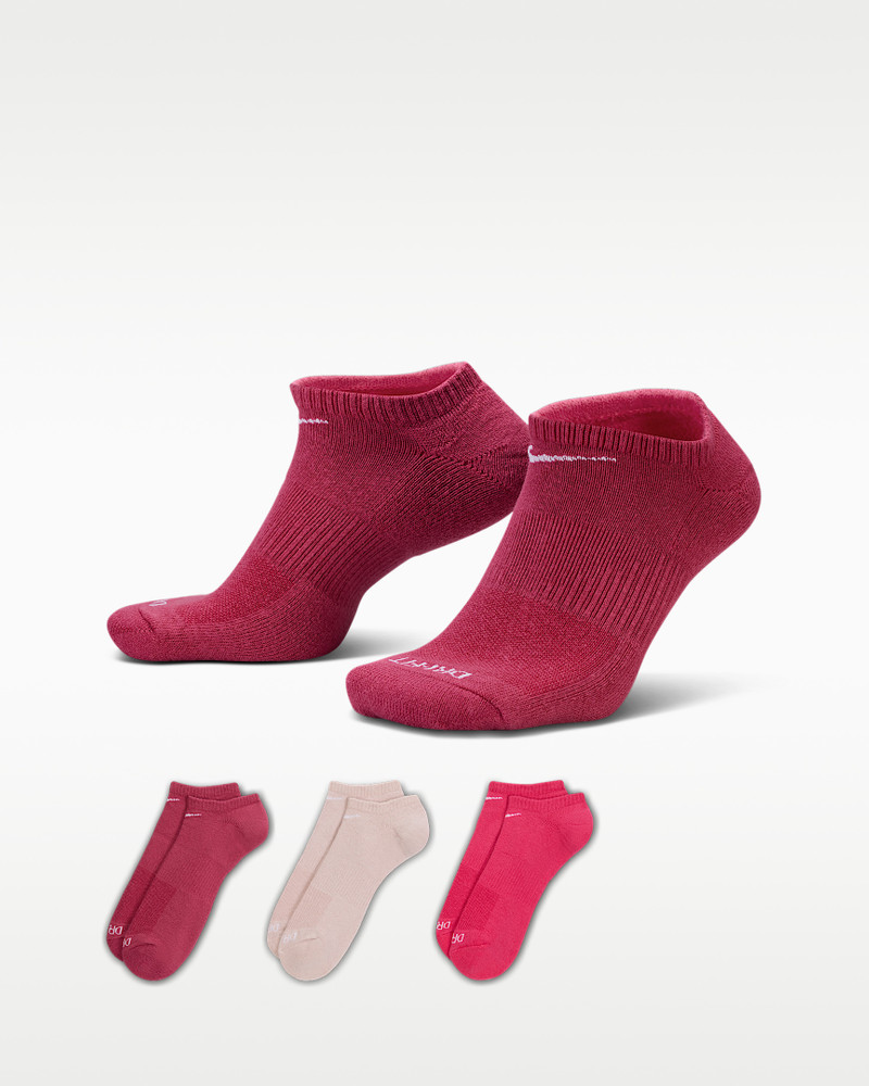 Nike Everyday Plus Cushion Training No-Show Socks (3 Pairs) 1