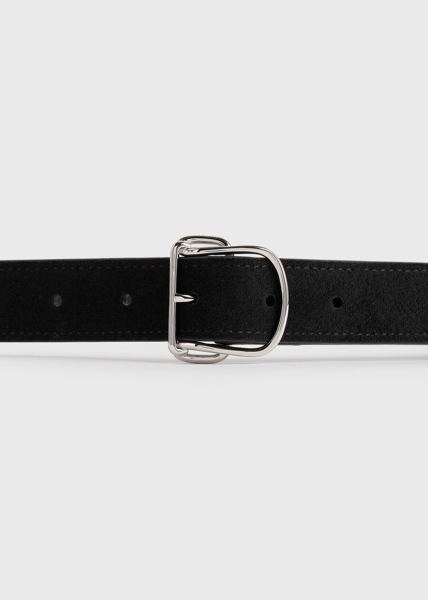 Swirl suede belt black - 3