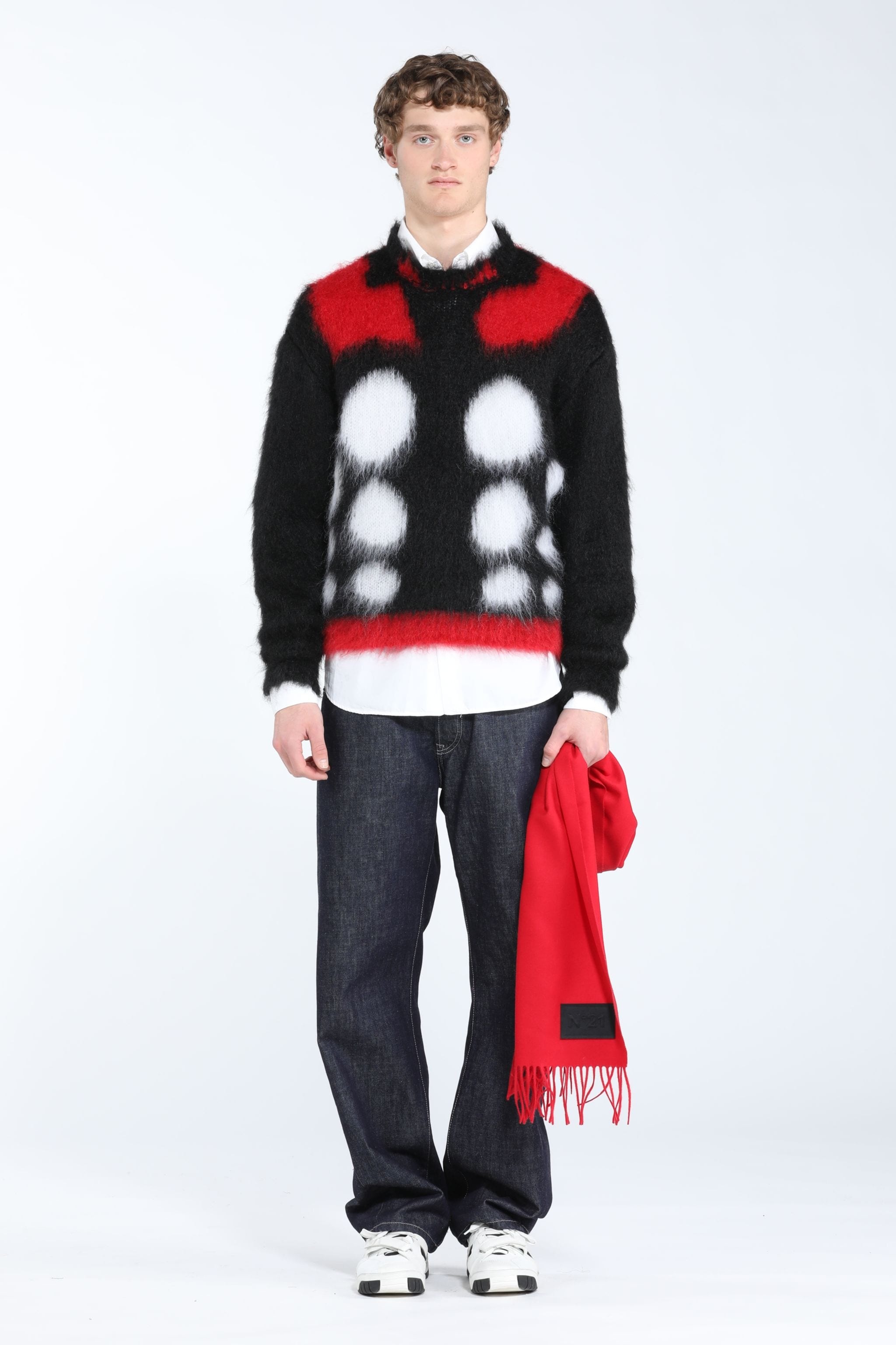 BRUSHED JACQUARD SWEATER - 4