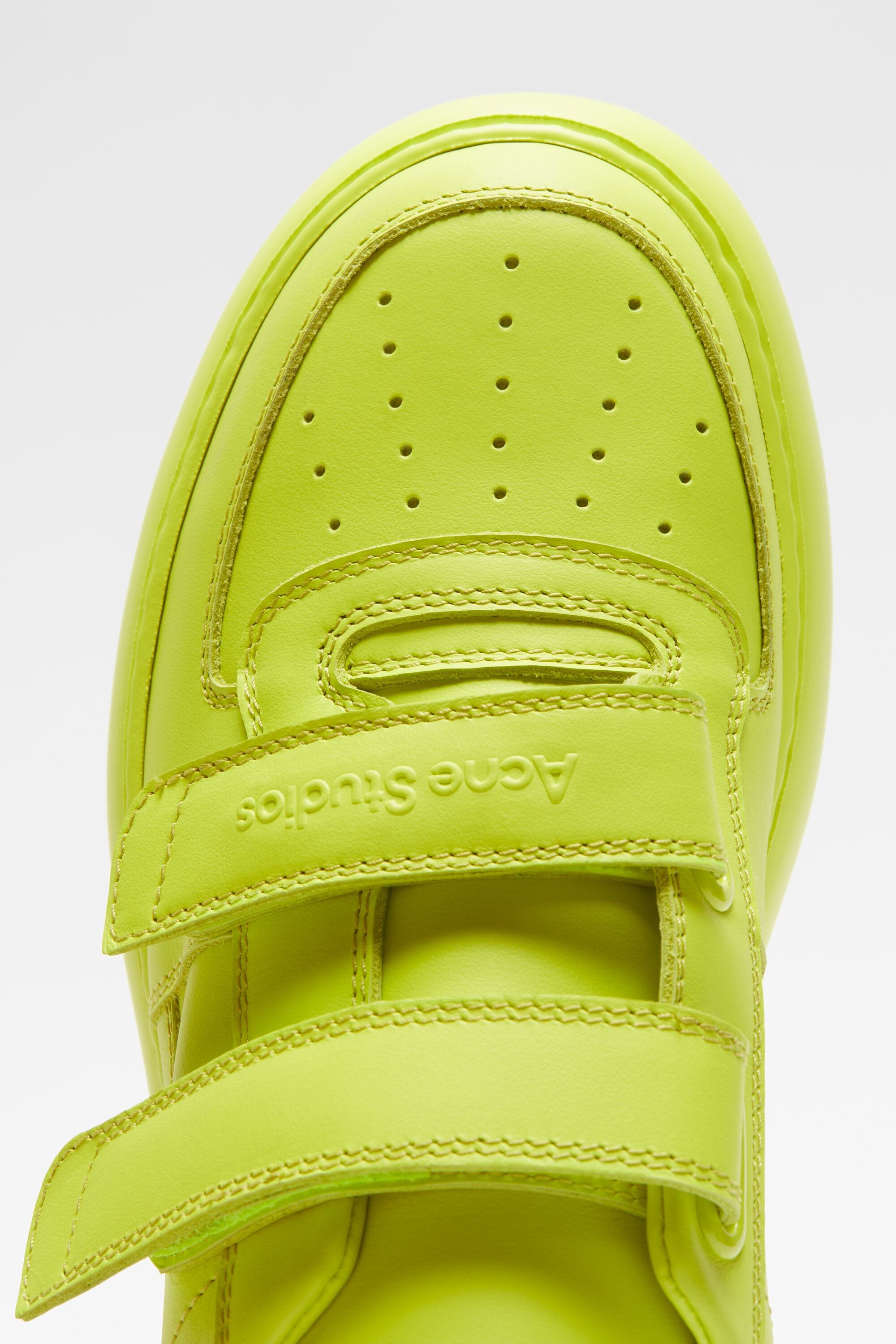 Velcro strap platform sneakers - Neon yellow - 3