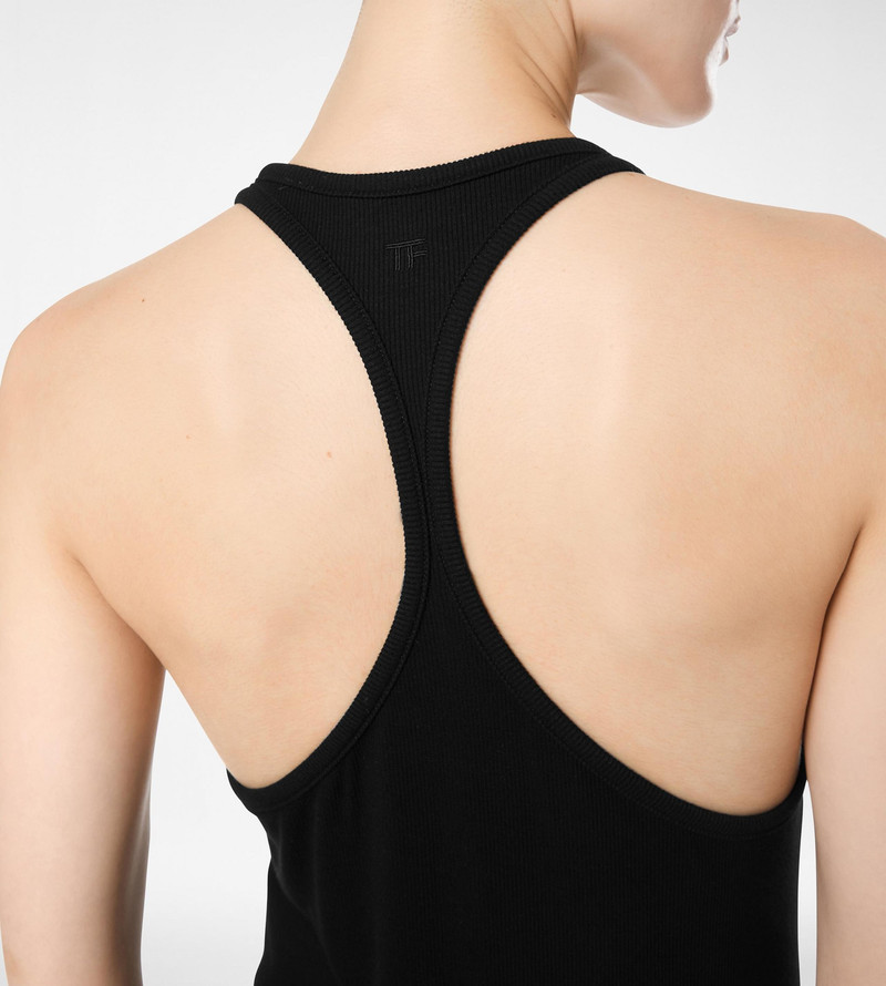 TOM FORD TANK TOP DRESS WITH TONAL TF EMBROIDERED LOGO outlook