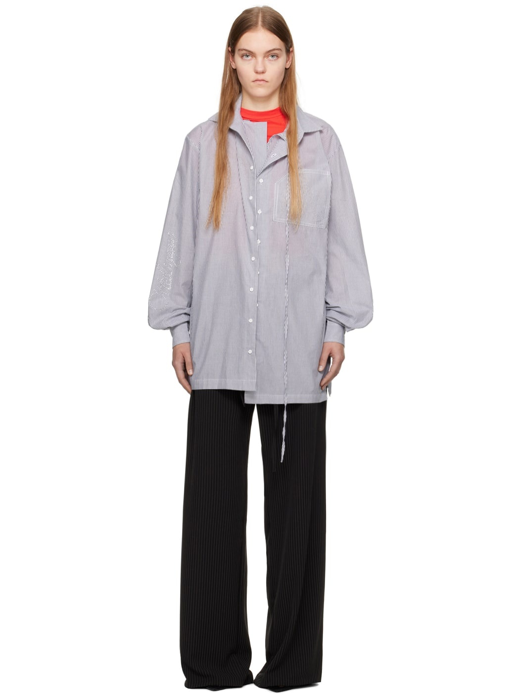 Gray Oversized Shirt - 1