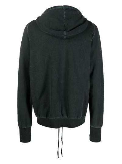 Isaac Sellam zipped cotton hoodie jacket outlook