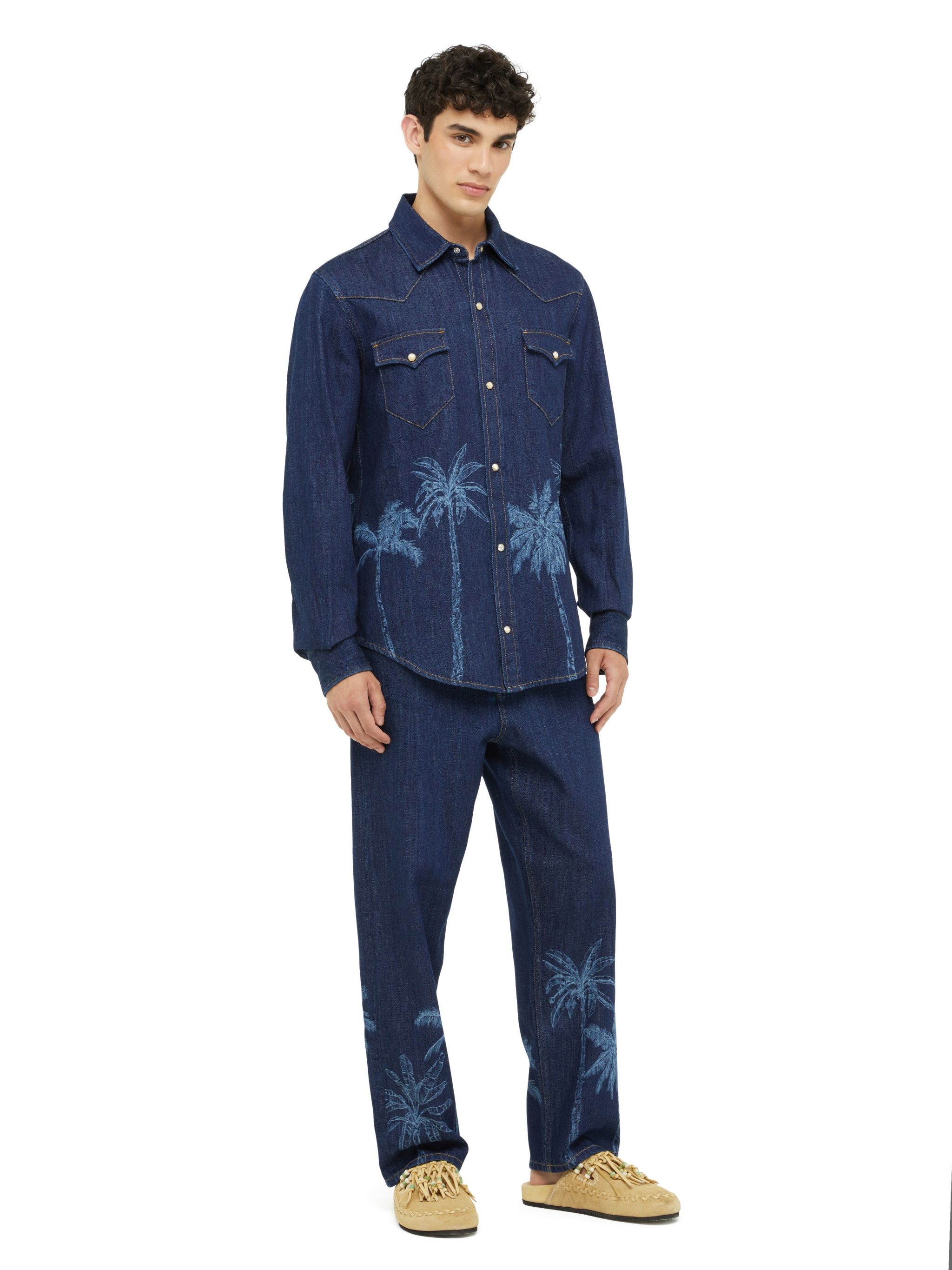 Jungle Toile De Jouy Denim Shirt - 5