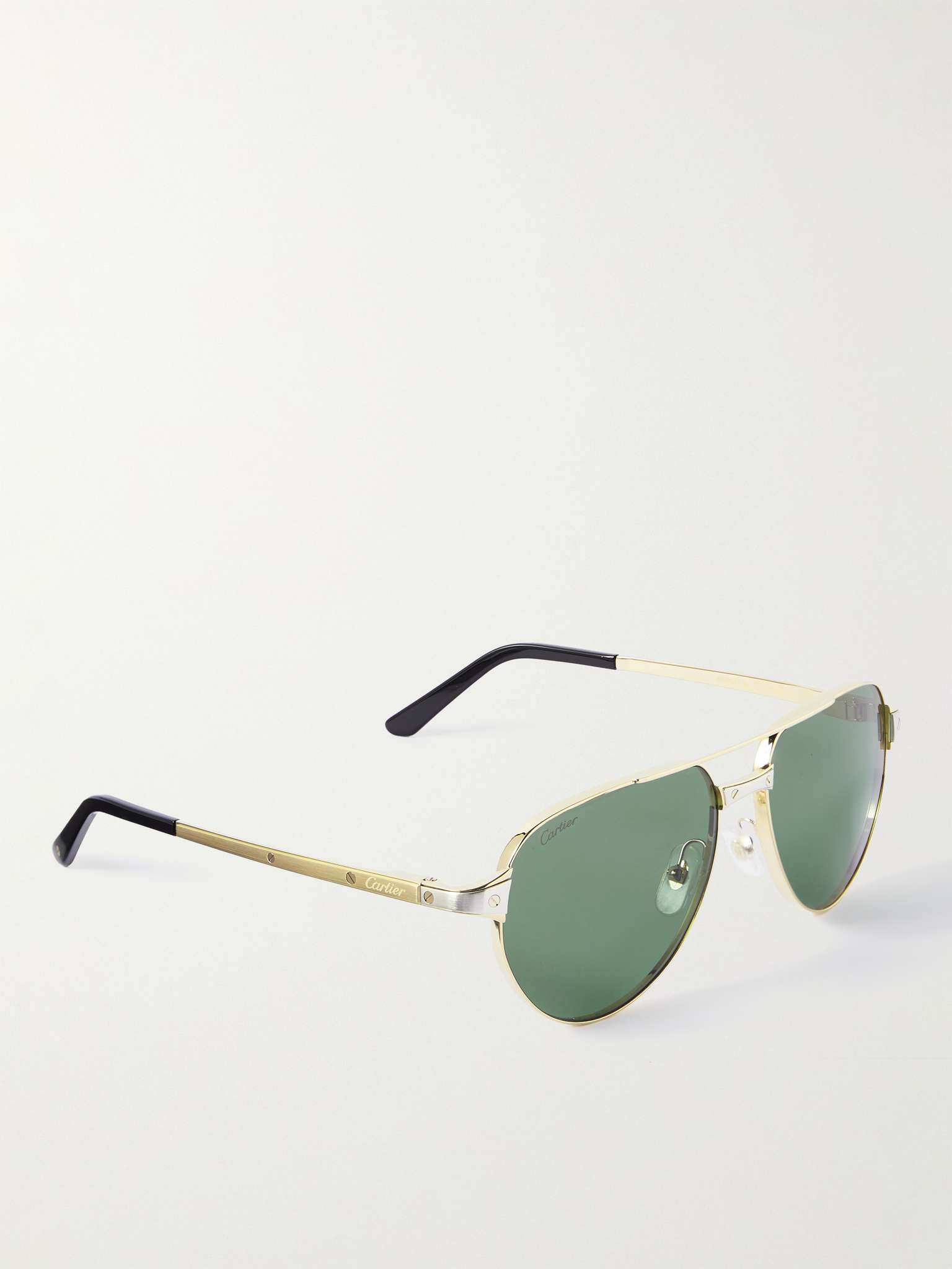 Aviator-Style Gold-Tone Sunglasses - 3