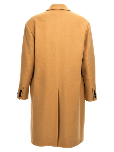 Marni Single-Breasted Wool Coat Coats, Trench Coats Beige outlook