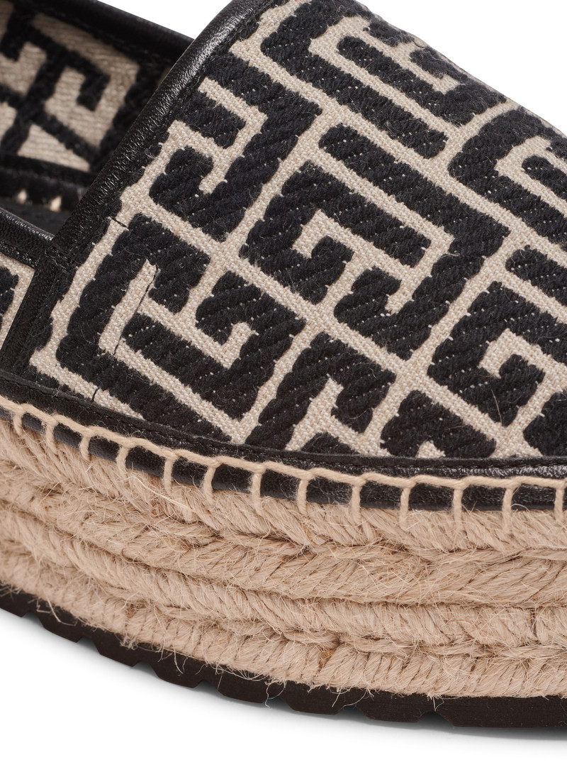 Alex canvas espadrilles with PB Labyrinth monogram 7