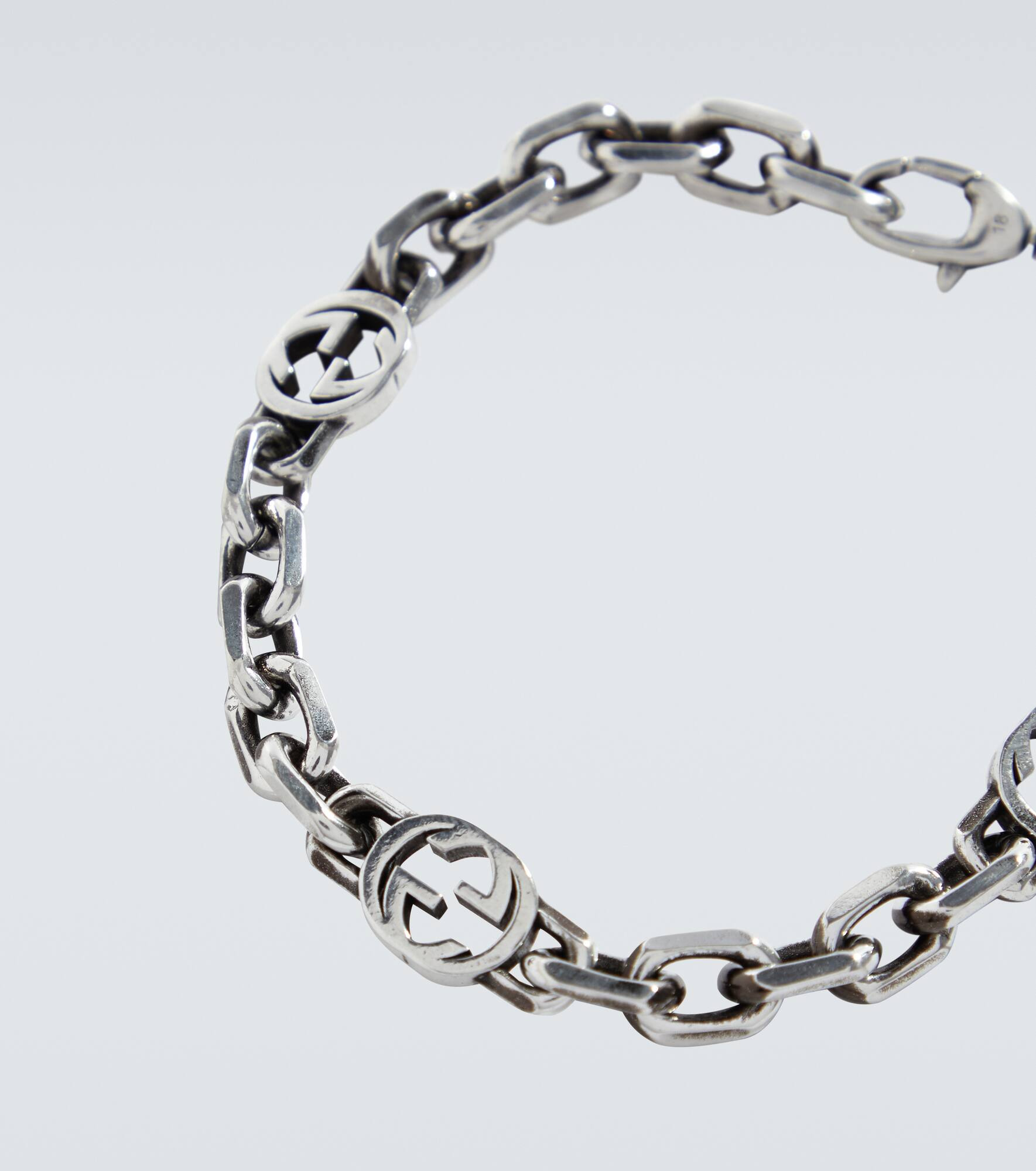 Silver Interlocking G bracelet - 3