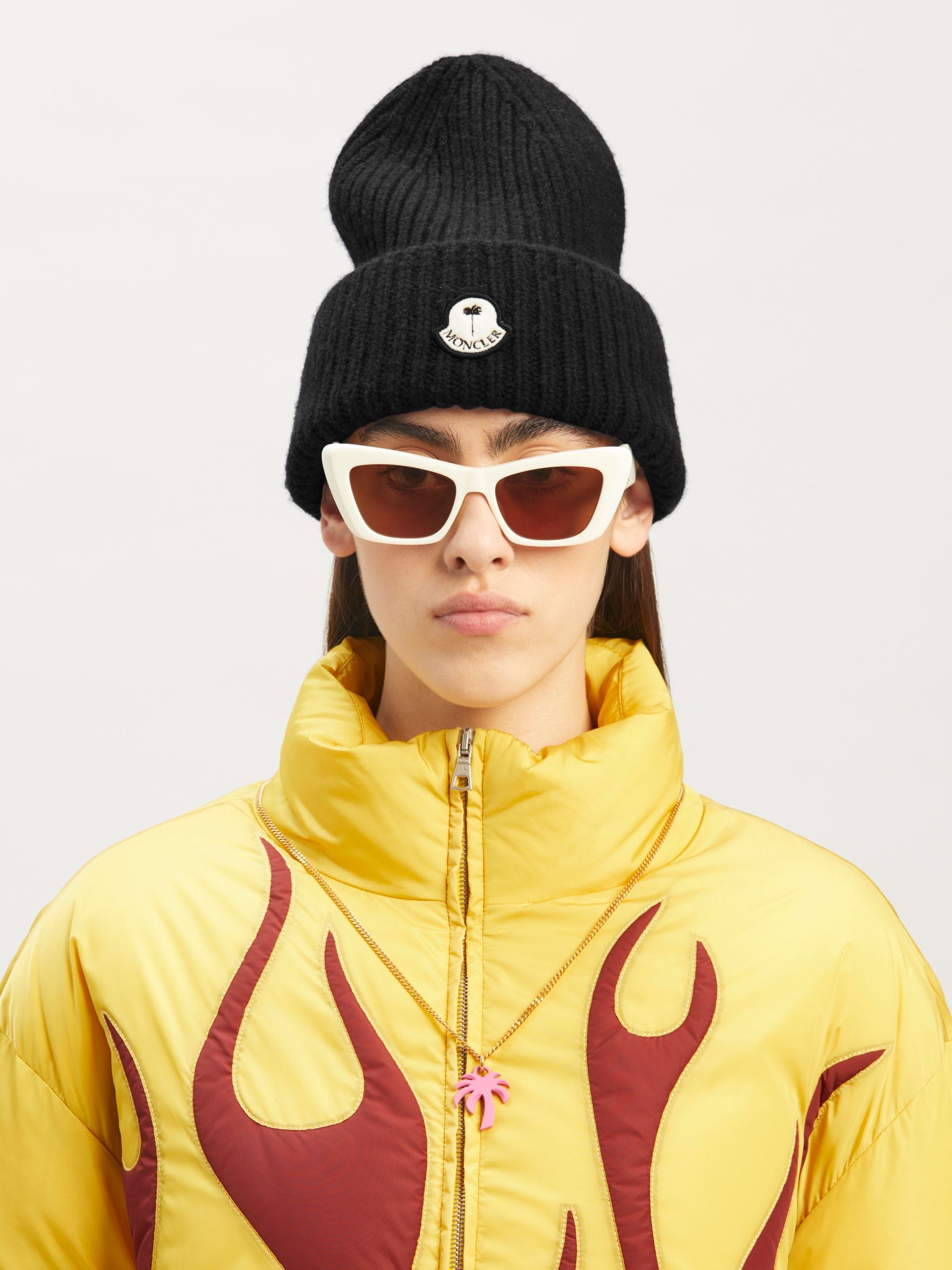 8 MONCLER PALM ANGELS TRICOT HAT - 3
