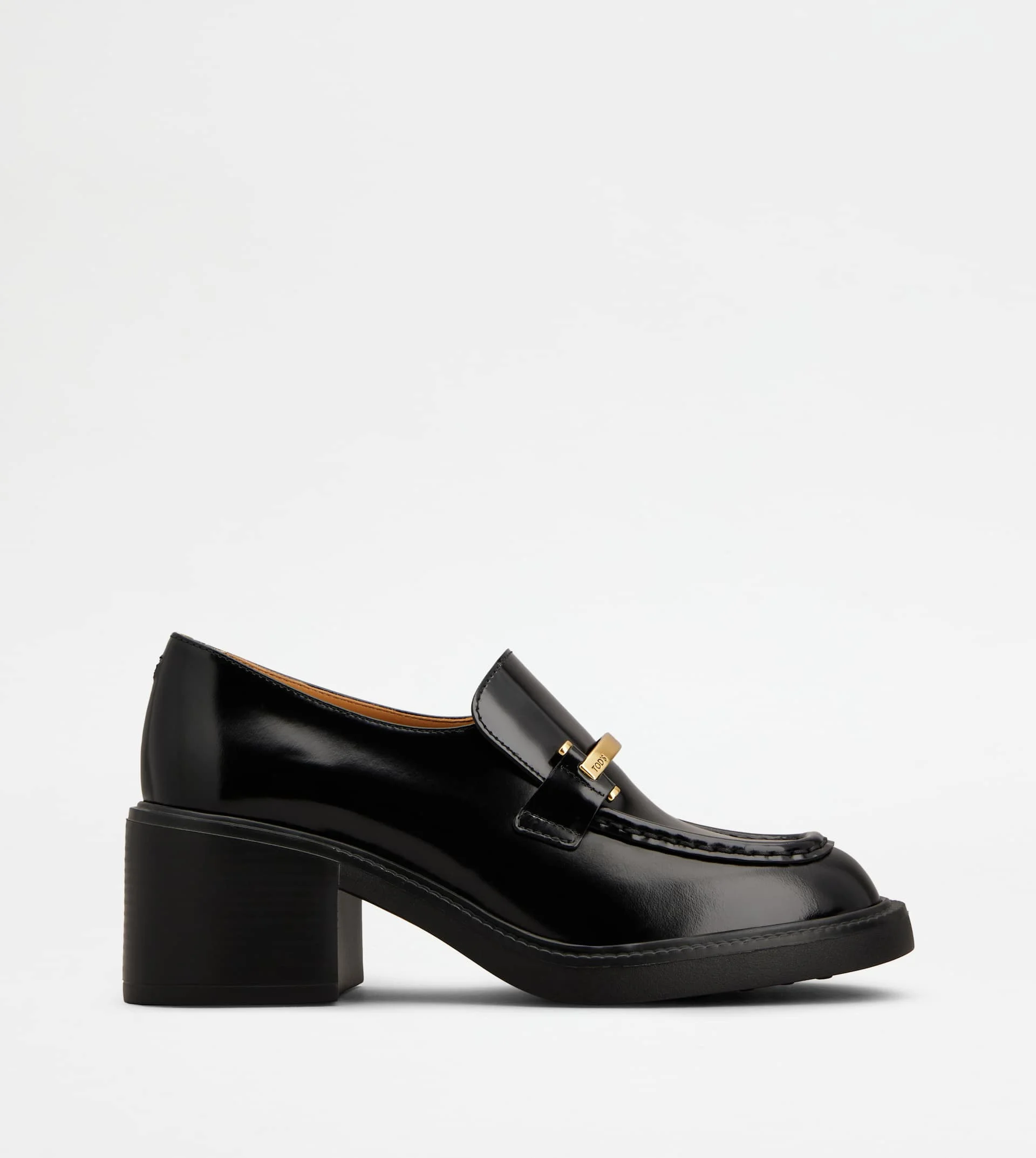 LOAFERS IN LEATHER - BLACK - 1
