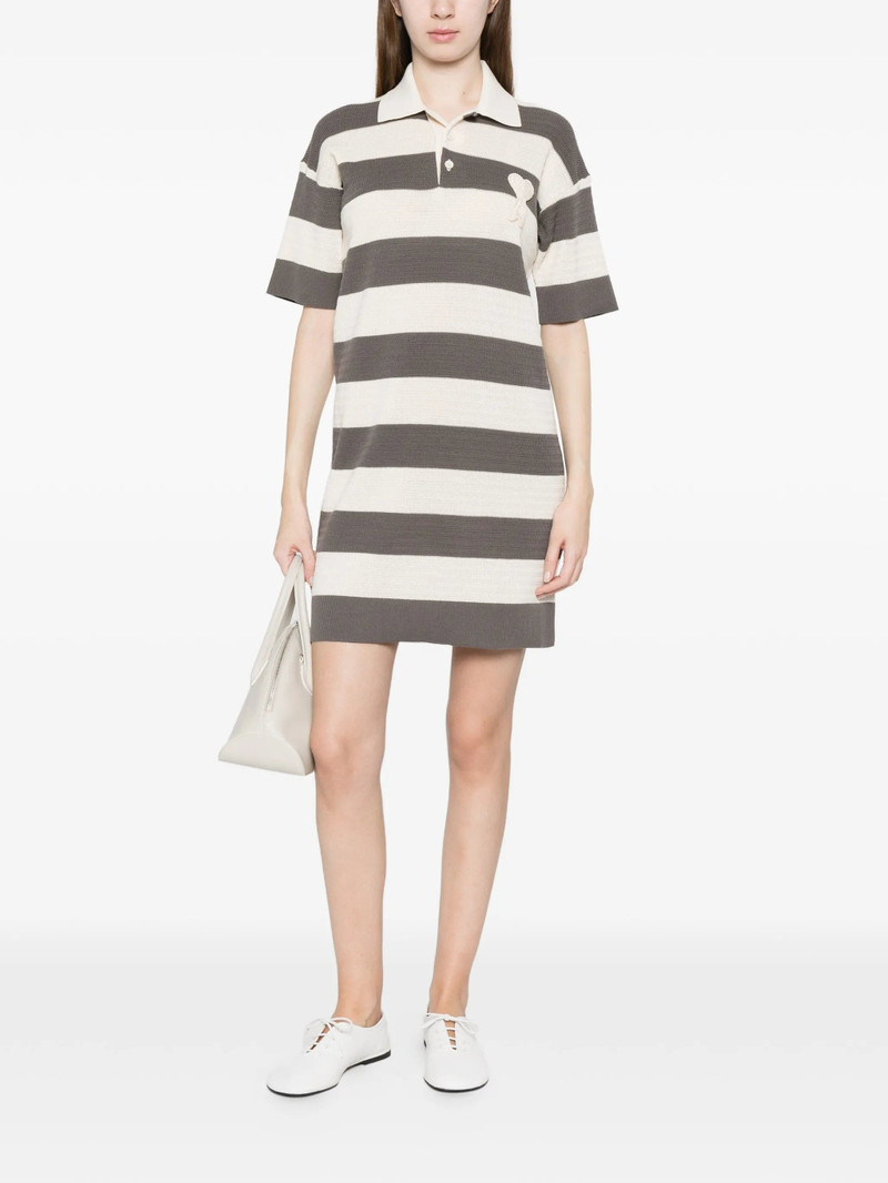 AMI Paris Ami Paris Striped Heart Appliqué Dress outlook