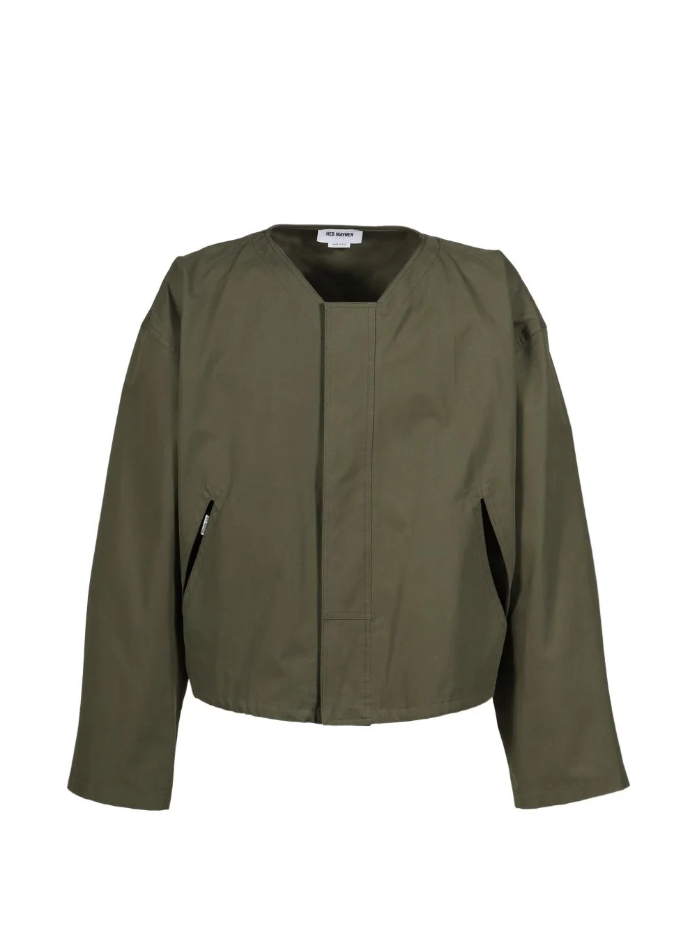 collared cutwork jacket - 1