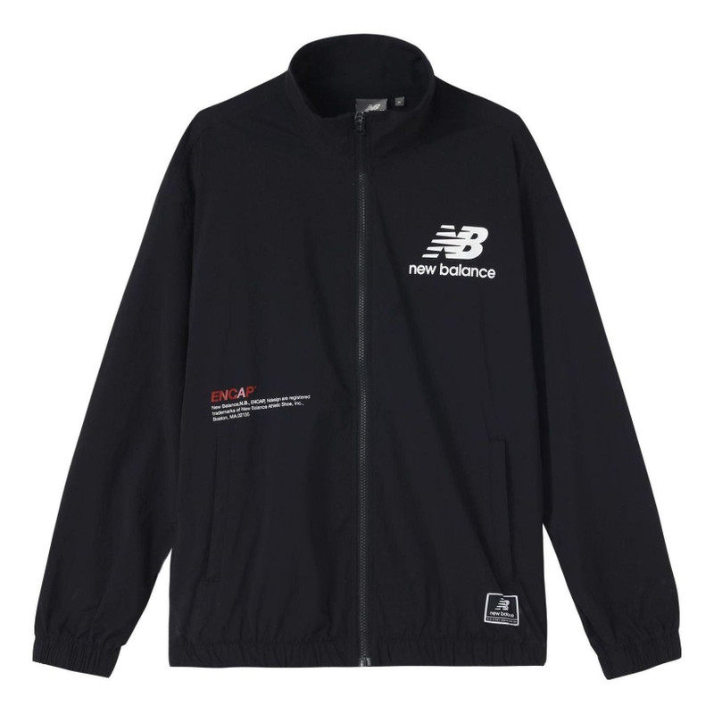 New Balance Casual Cargo Jacket 'Black White' NAA24031-BK - 1