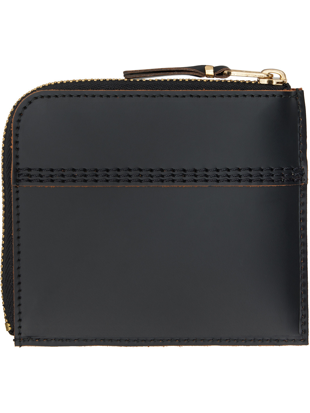 Black Triple Stitch Wallet - 2