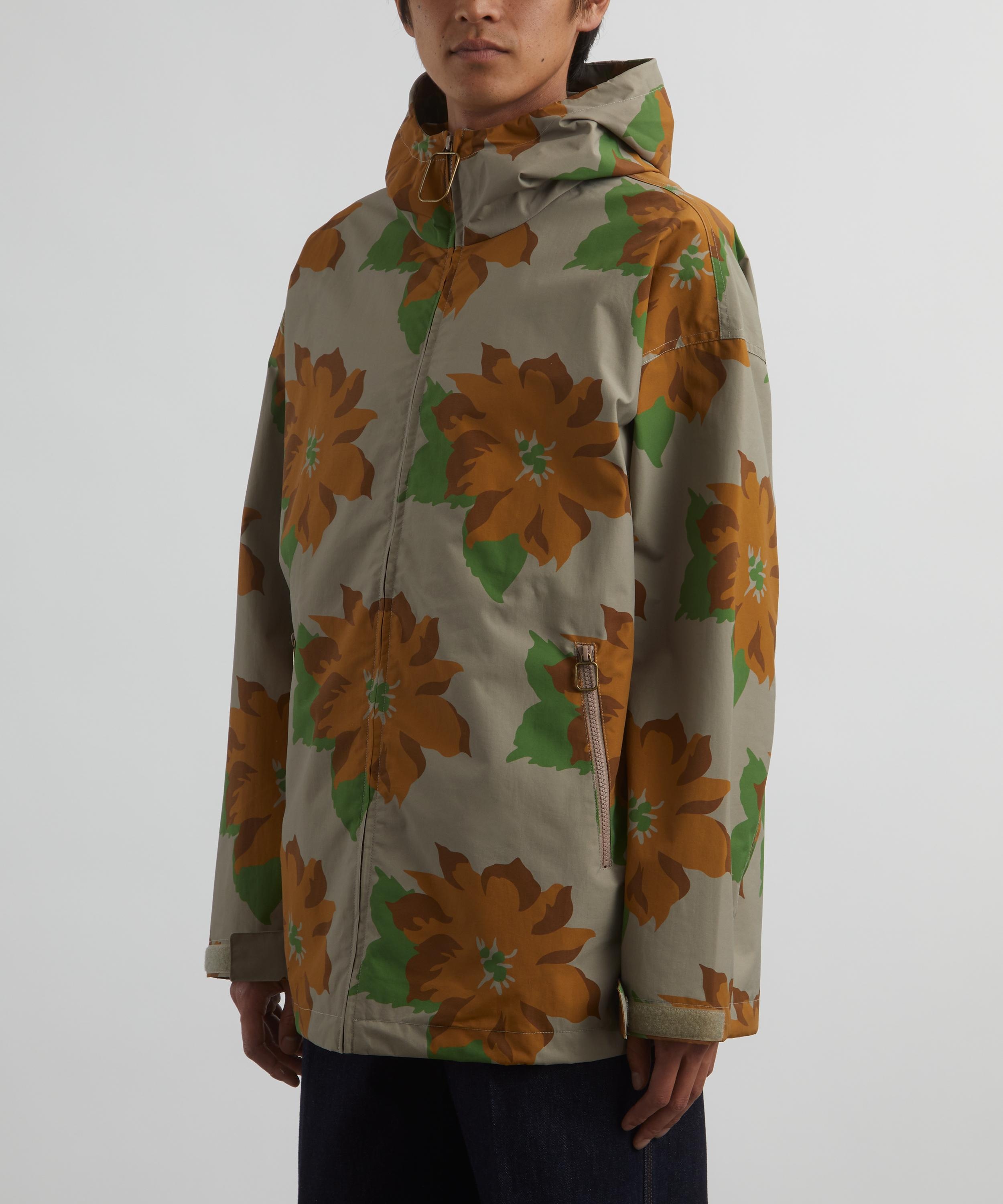 Nylon Floral Hooded Jacket - 3