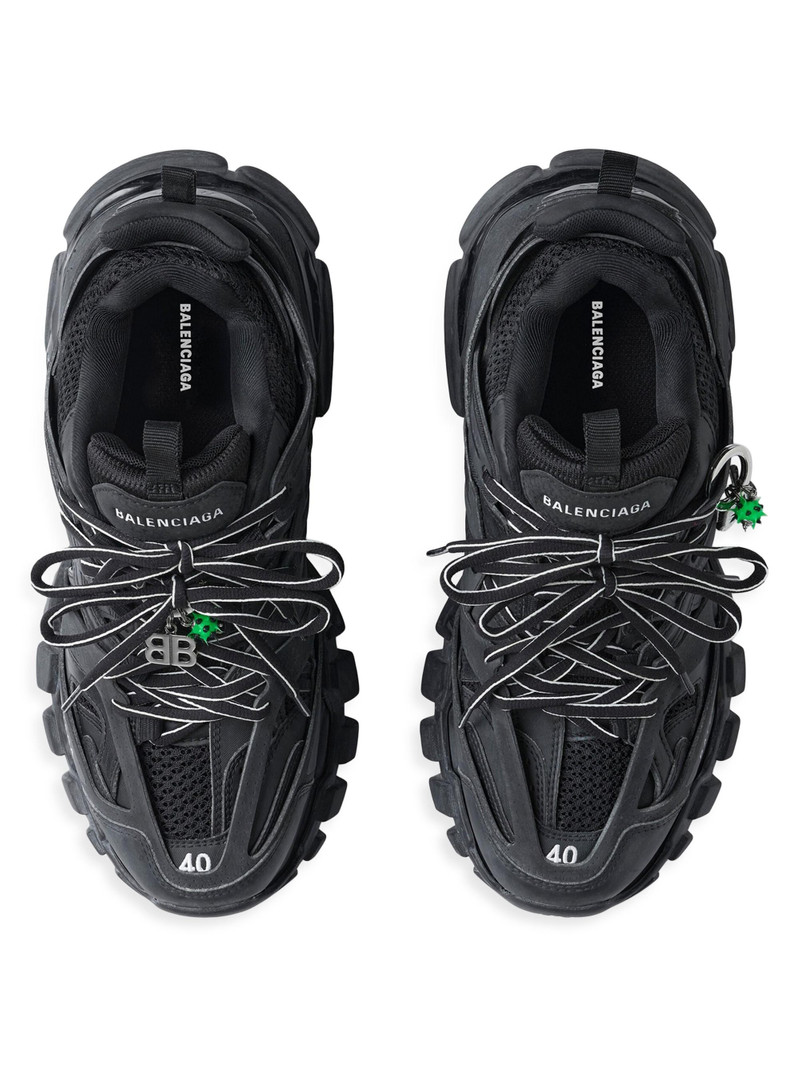 Men's Track Sneakers with Charms - Black 6