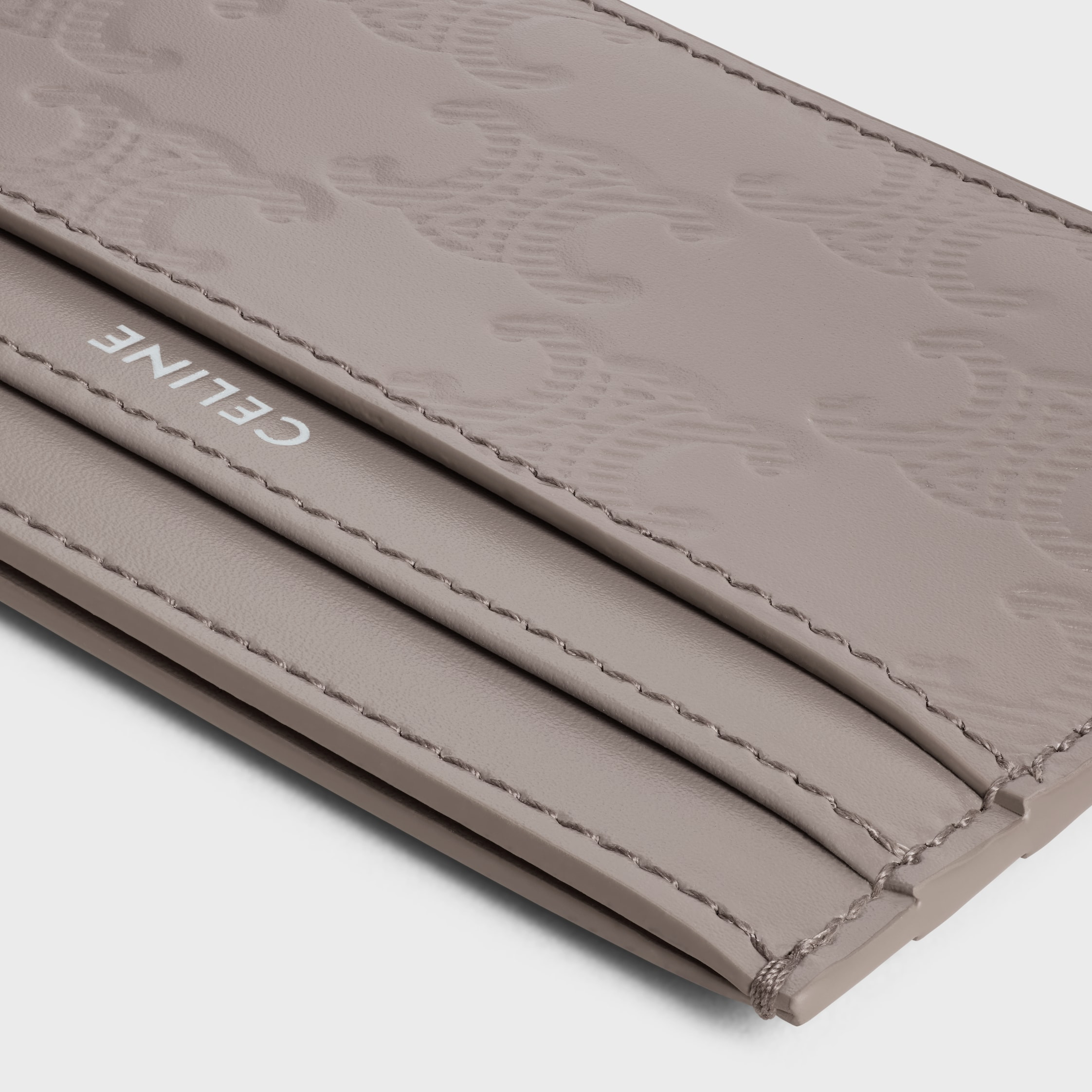 MEDIUM CARD HOLDER IN Calfskin with triomphe embossed - 4
