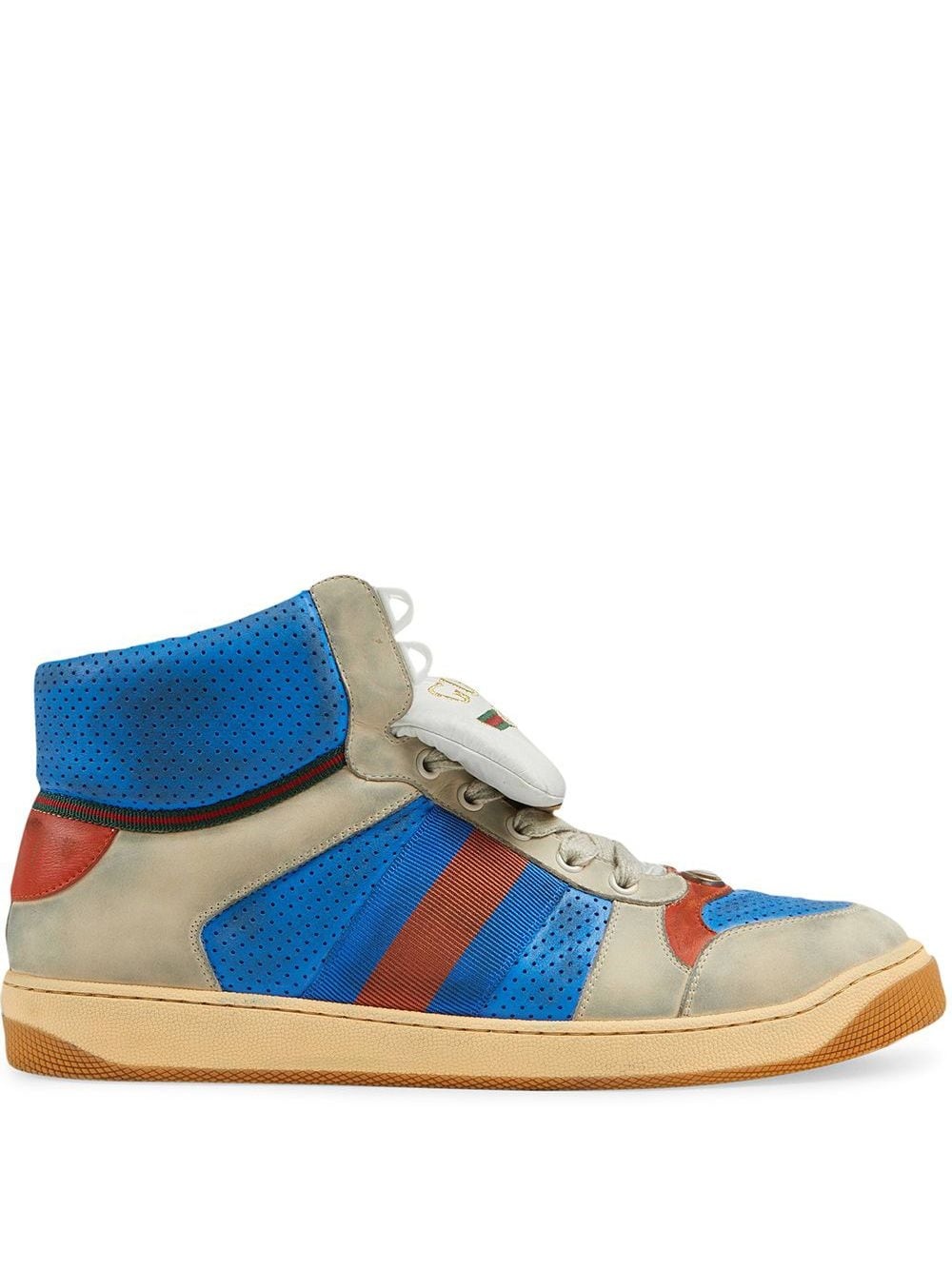 Screener leather high-top sneaker - 1