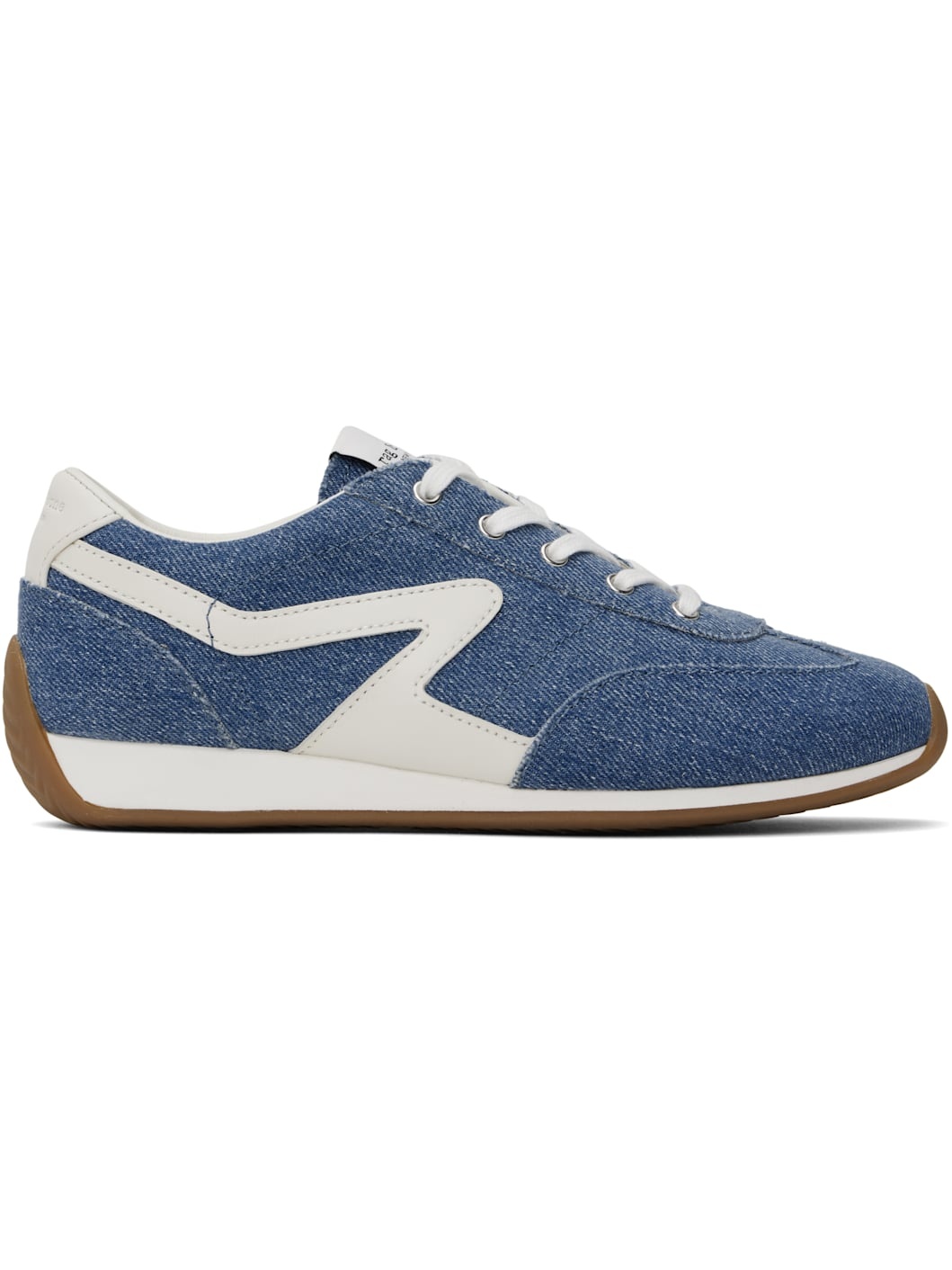 Blue Slim Retro Runner Sneakers - 1