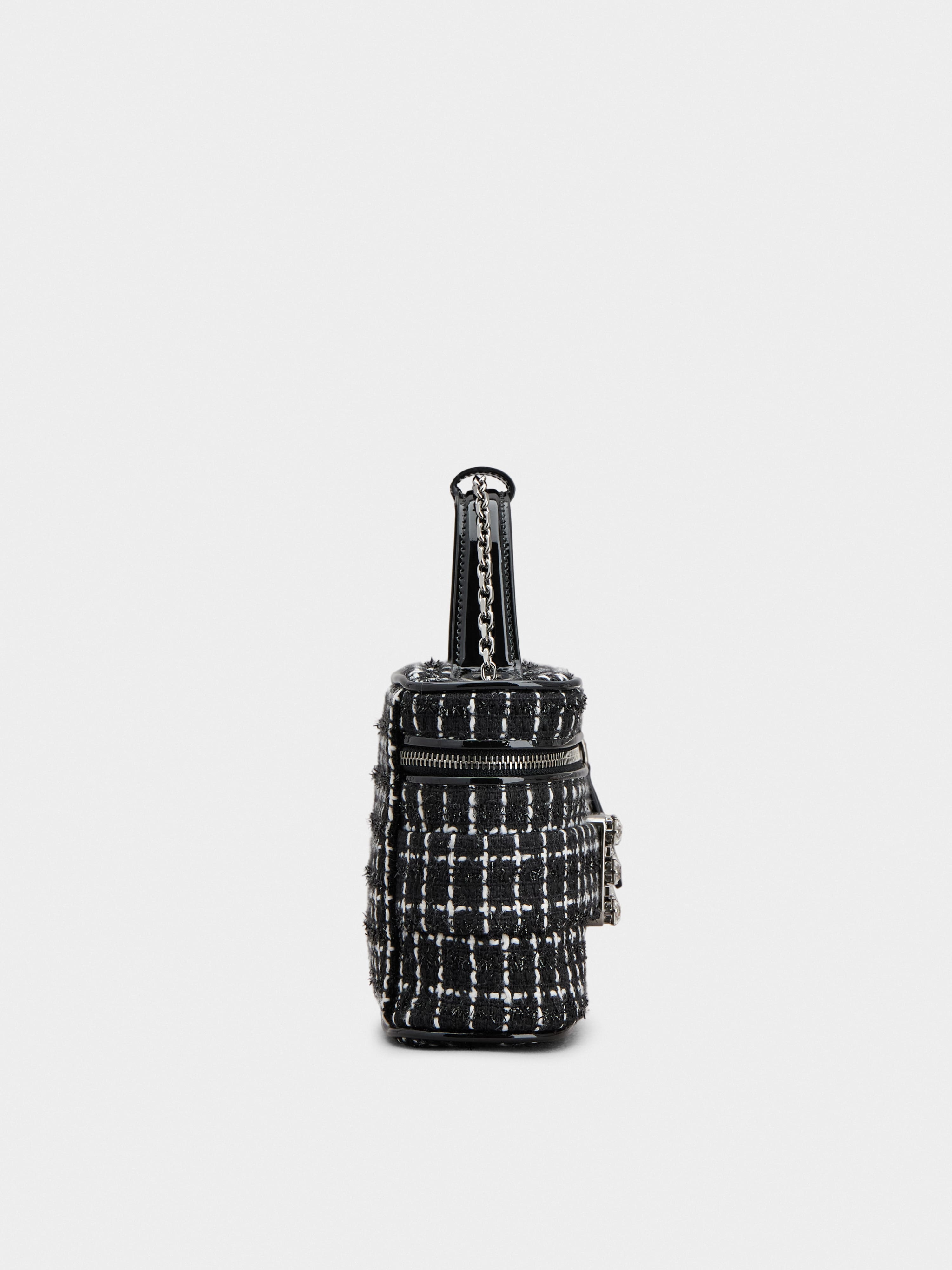 Vanity Très Vivier Micro Bag in tweed - 4