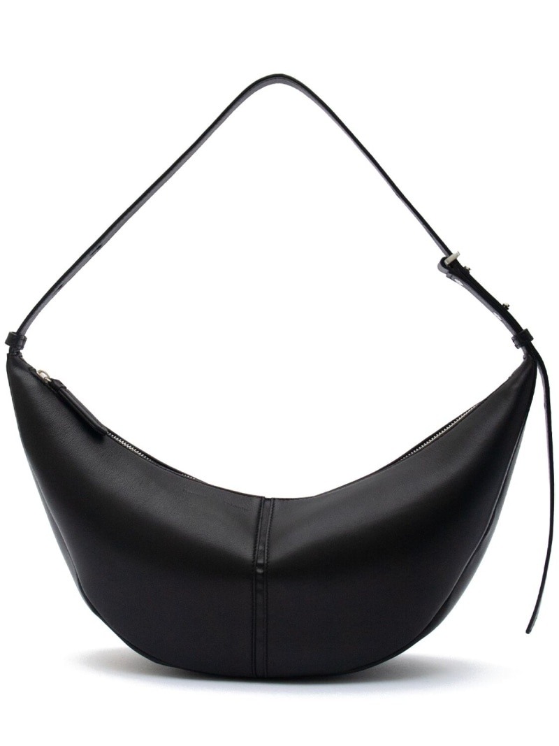 Slide smooth leather shoulder bag - 1