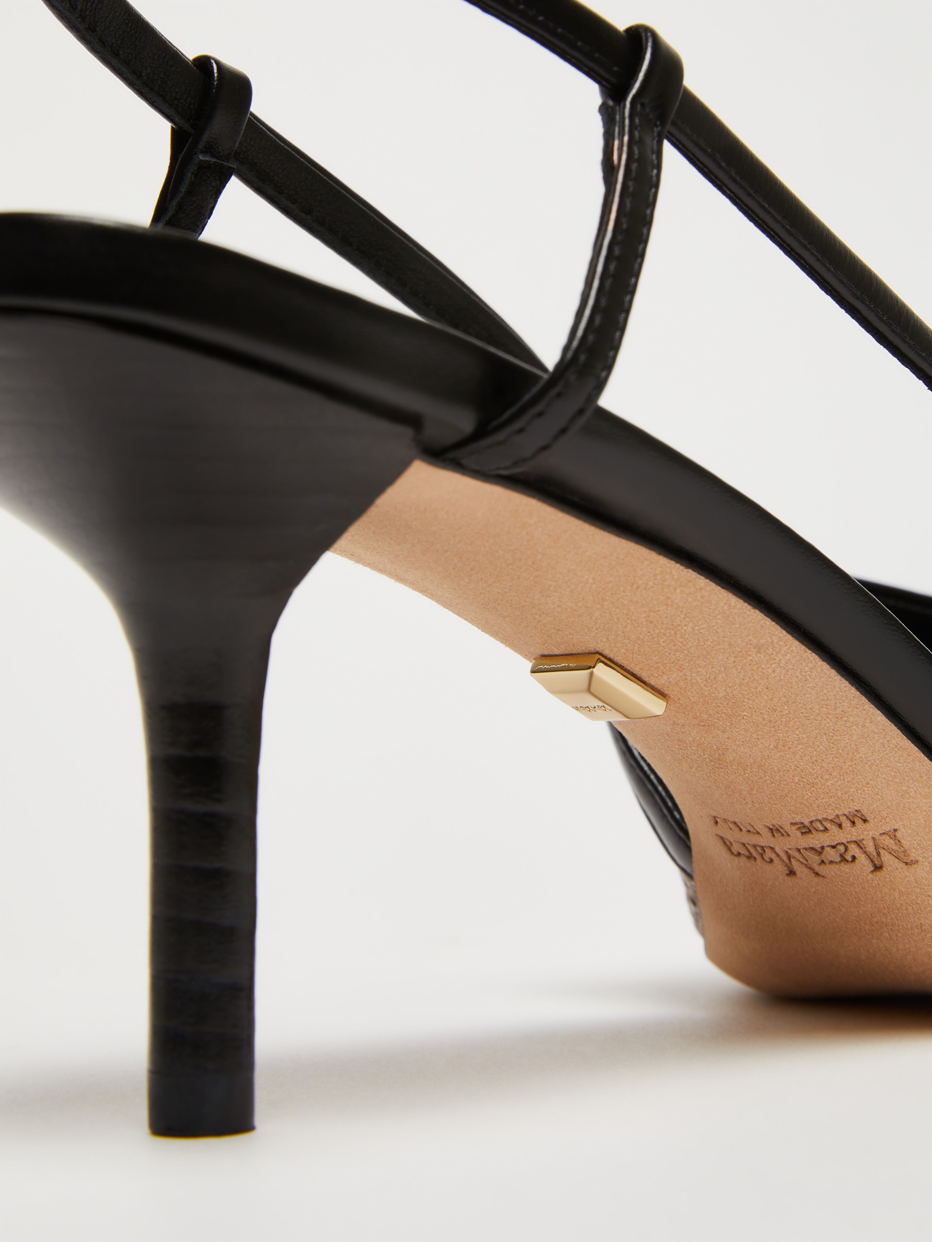 MMSLINGPAGLIA Smooth raffia-effect fabric slingbacks - 5