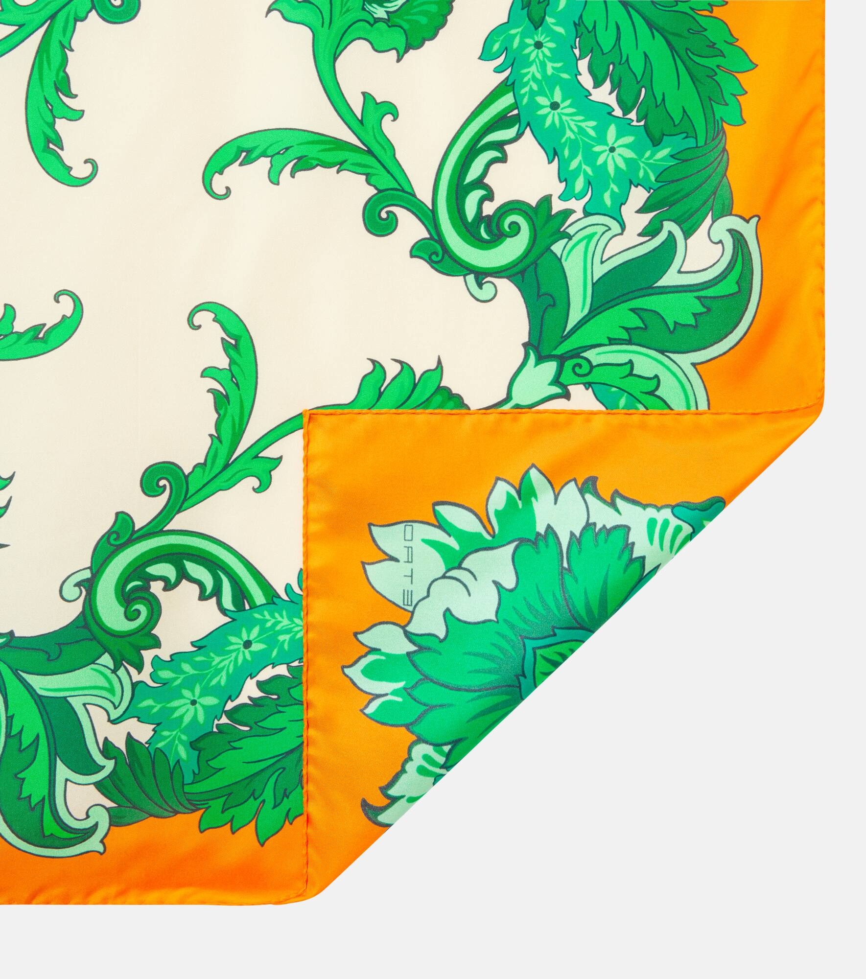Floral silk scarf - 4