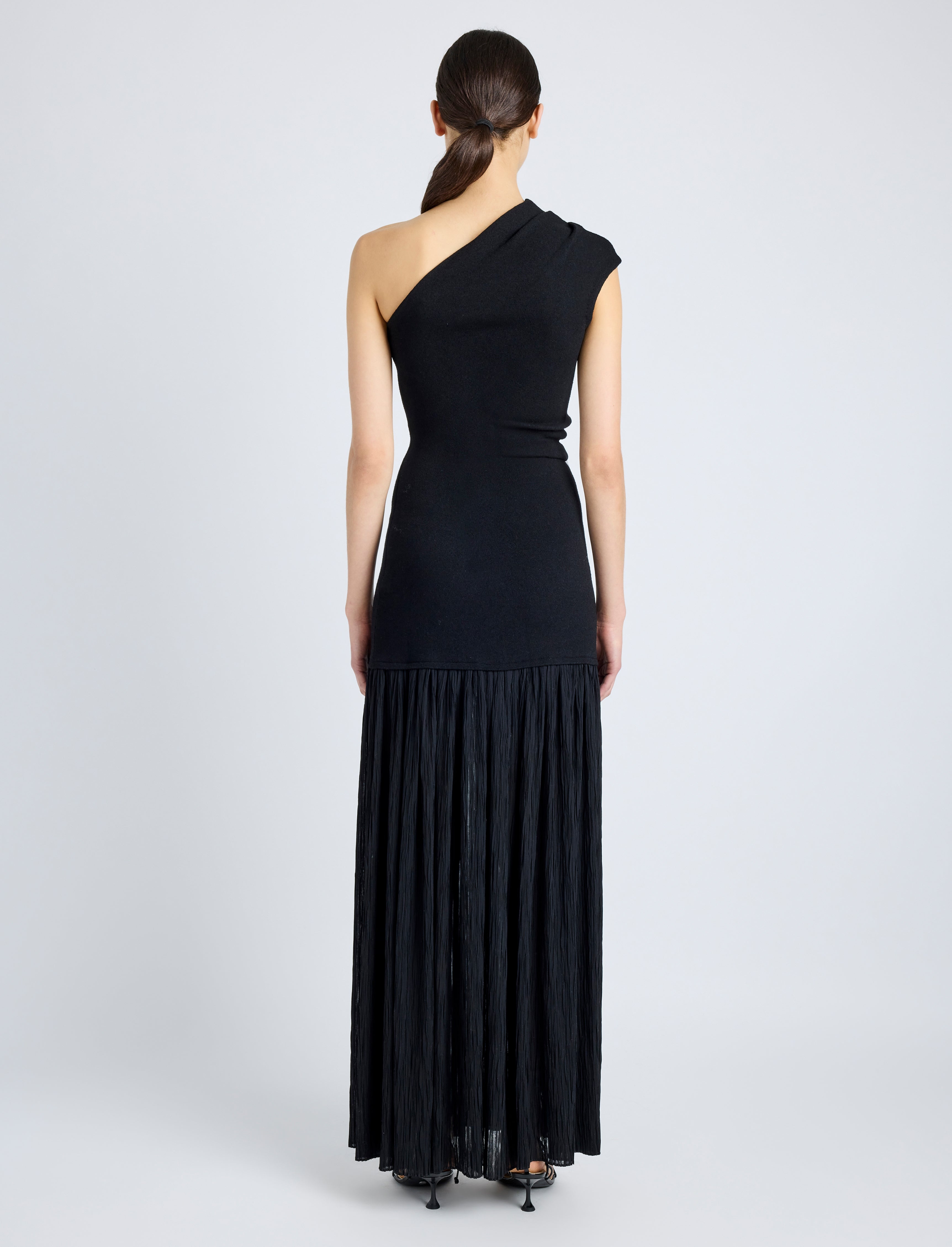 Cora Dress in Pleated Crepe Chiffon - 4
