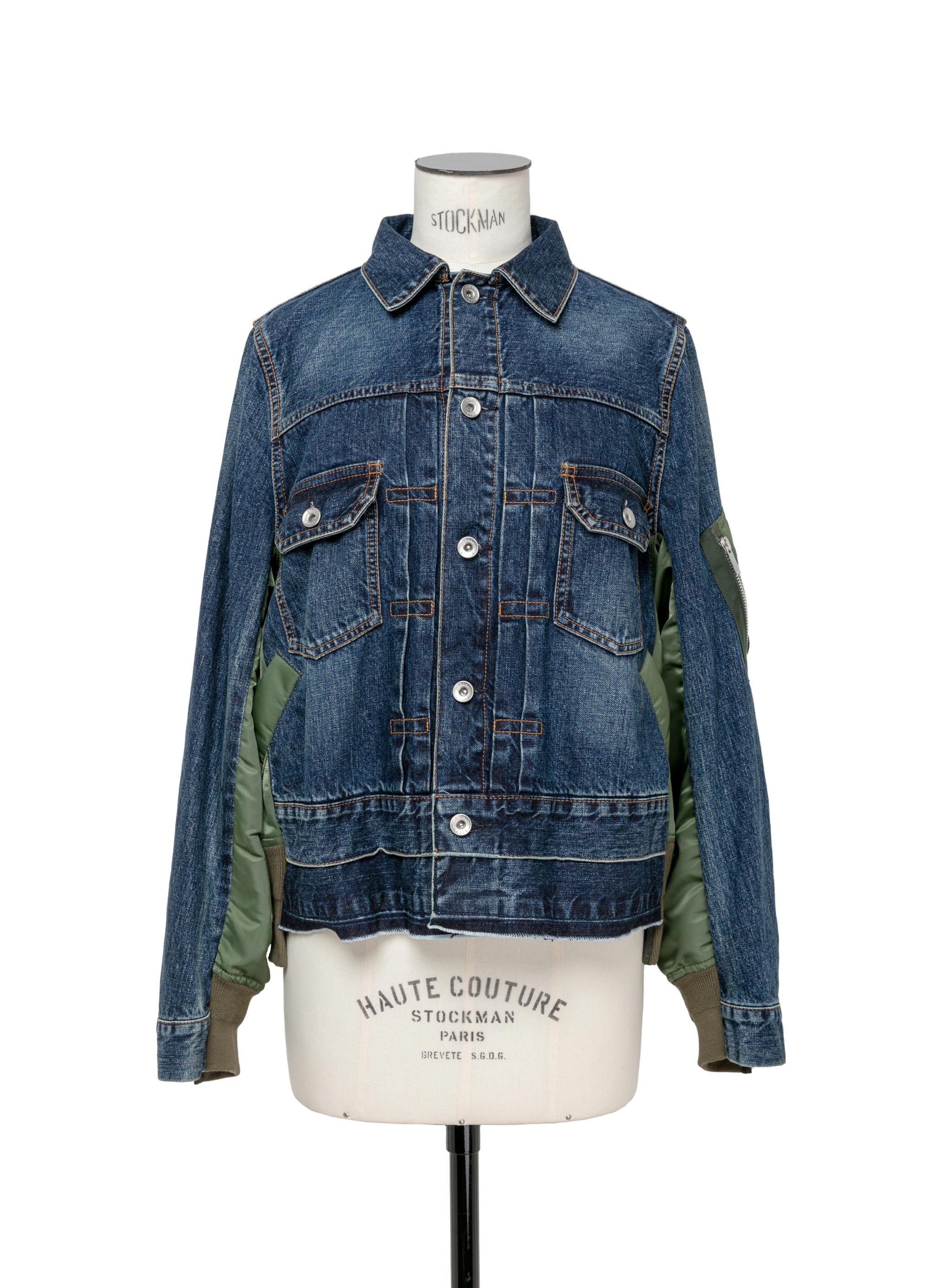 Denim x Nylon Twill Jacket - 1