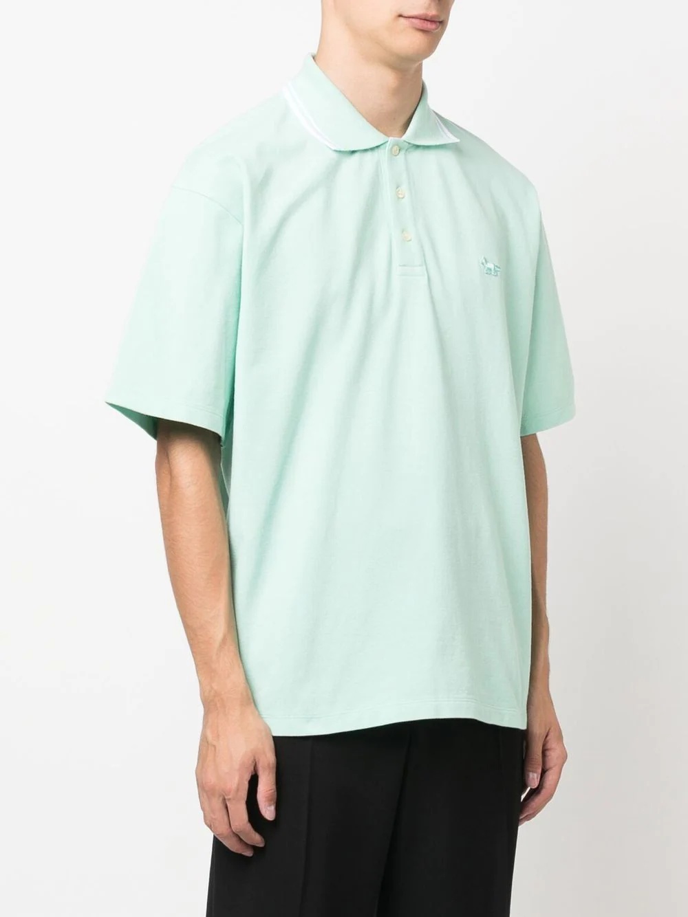 tonal fox-patch polo shirt - 3