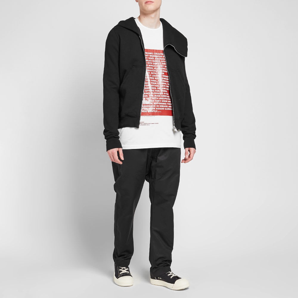 Rick Owens DRKSHDW Long Sleeve Poem Print Level Tee - 7