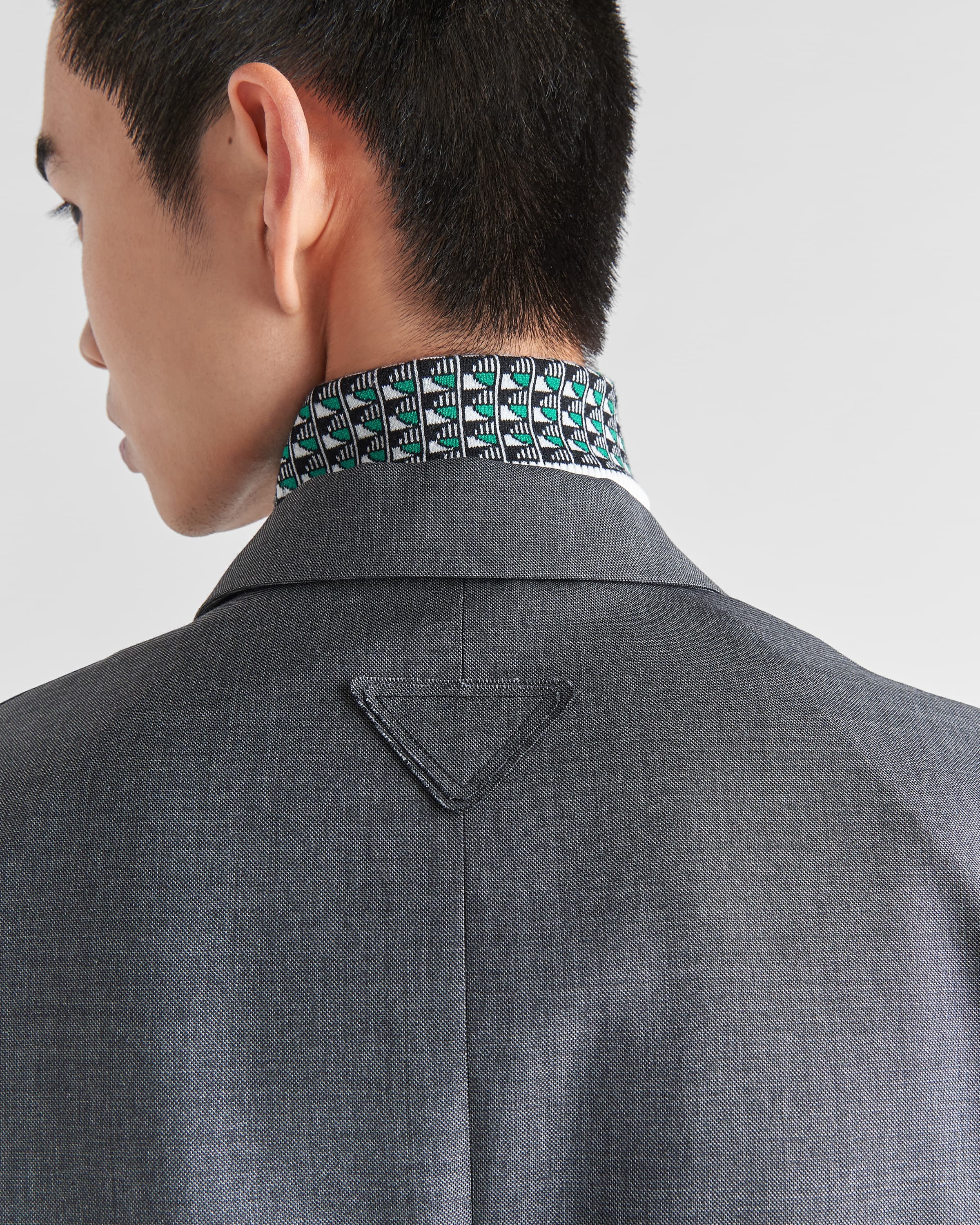 Single-breasted wool coat - 4